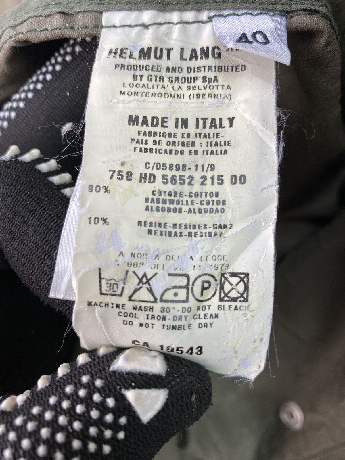 Helmut Lang × Vintage Vtg Helmut Lang 90’s Bondage Military Jacket Size US S / EU 44-46 / 1 - 14 Thumbnail
