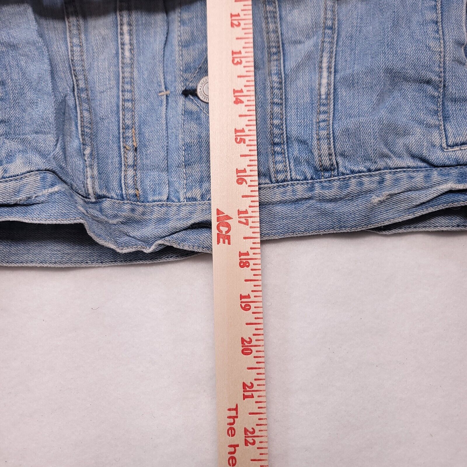 American Eagle Outfitters American Eagle Button Up Denim Jacket Womens Size M Blue Size M / US 6-8 / IT 42-44 - 7 Thumbnail