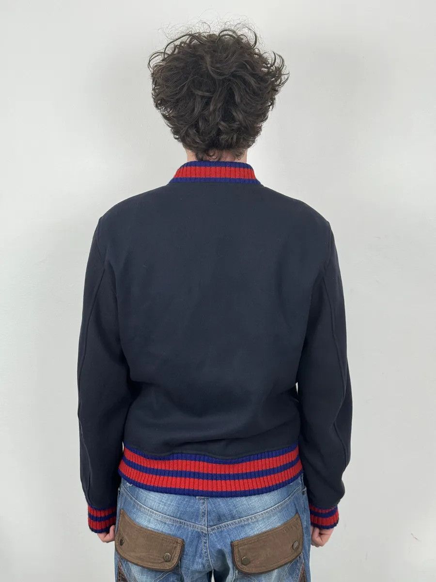 Gucci AW2017 Gucci Navy & Red Wool G Teddy Bomber Jacket Size US L / EU 52-54 / 3 - 4 Thumbnail