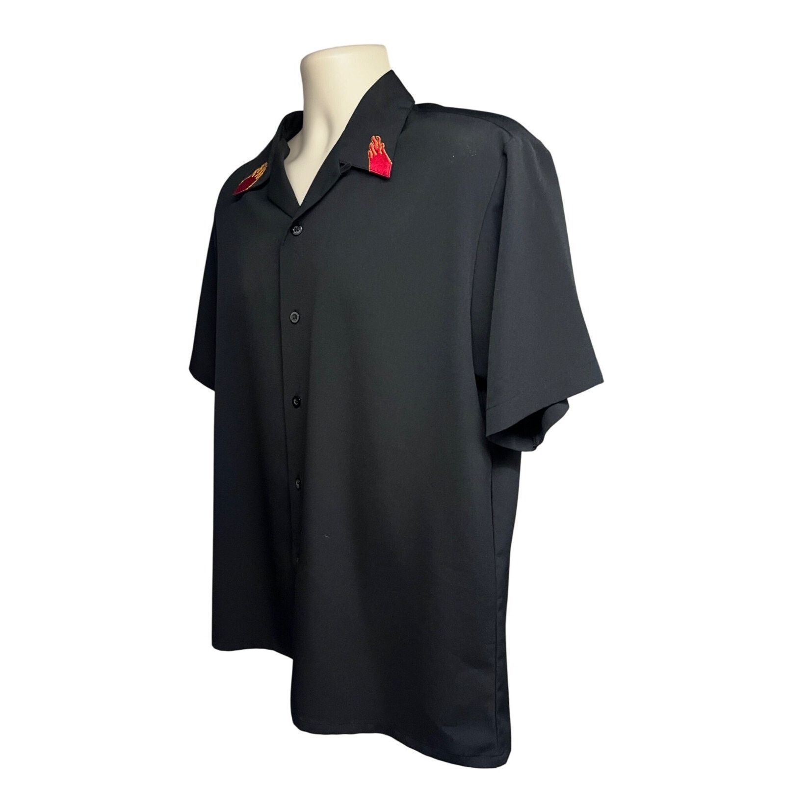 Vintage Sapphire Lounge Black Vintage Rockabilly Camp Shirt Medium Size US M / EU 48-50 / 2 - 2 Thumbnail