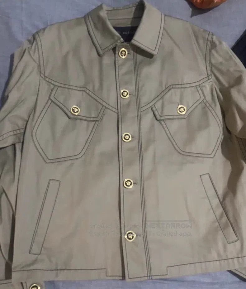 Versace Versace Men's khaki jacket Size US L / EU 52-54 / 3 - 3 Thumbnail