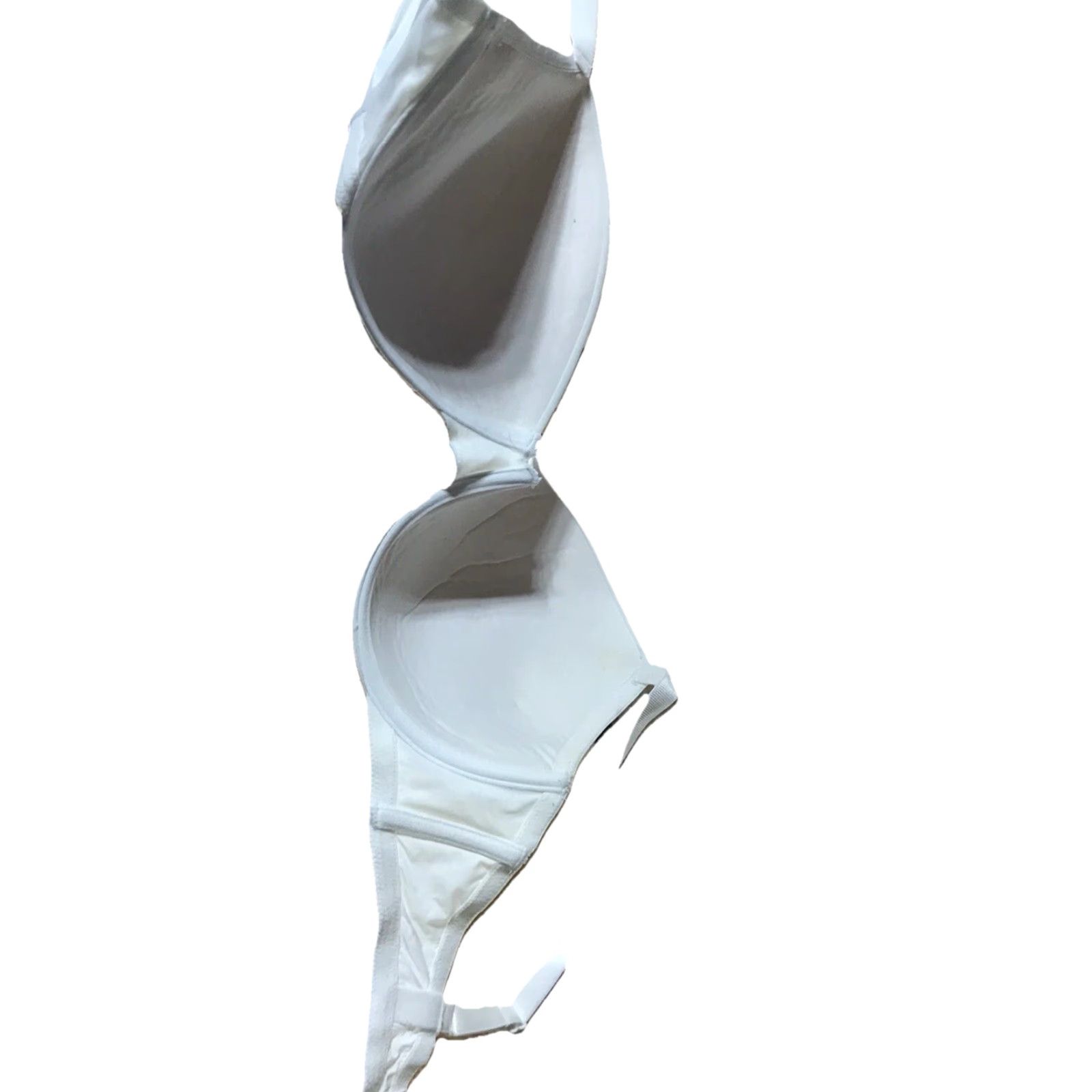 Vintage DORINA White Push Up Bra Womens 38DD Underwired Adjustable Padded Size ONE SIZE - 2 Thumbnail