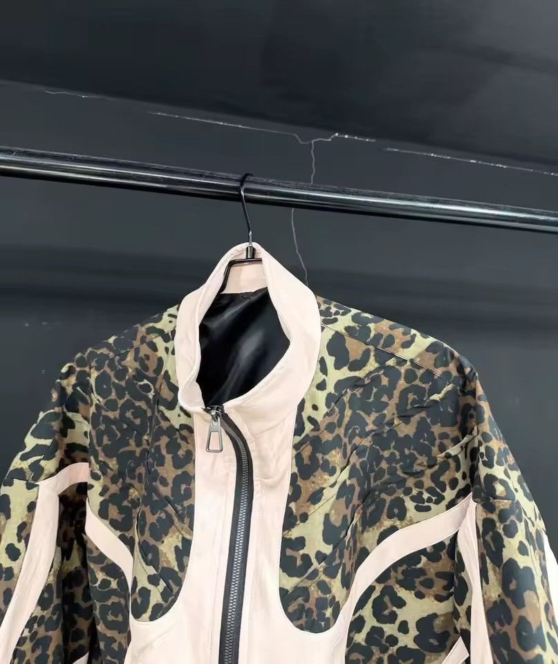 Other Leopard Designer Patchwork Motorcycle Y2k Jacket Size US L / EU 52-54 / 3 - 5 Thumbnail