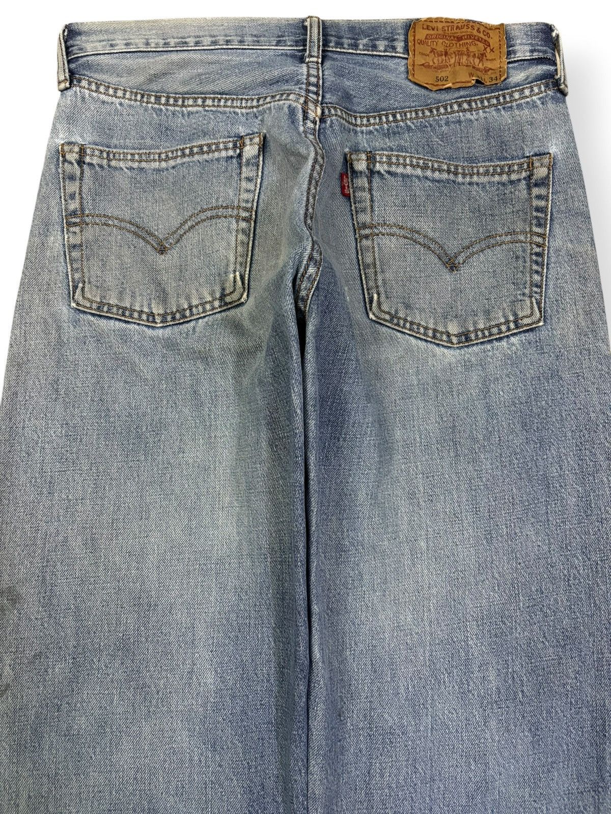 Levi's Vintage 90s Levis 502 Big E Selvedge Distressed Grunge Jeans Size US 30 / EU 46 - 11 Thumbnail