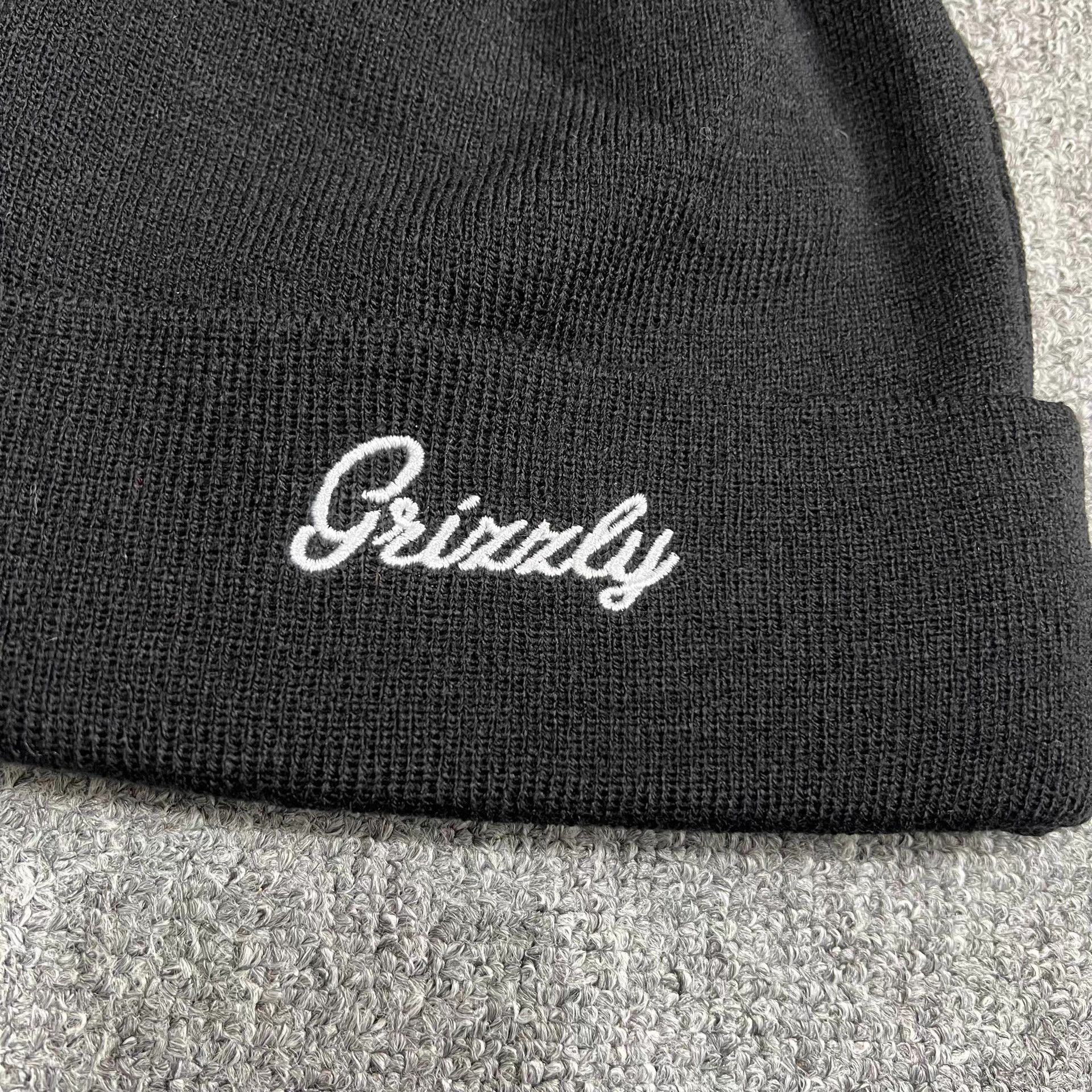 Grizzly Griptape Grizzly Griptape Script Embroidered Knitted Beanie Q7 Size ONE SIZE - 8 Thumbnail