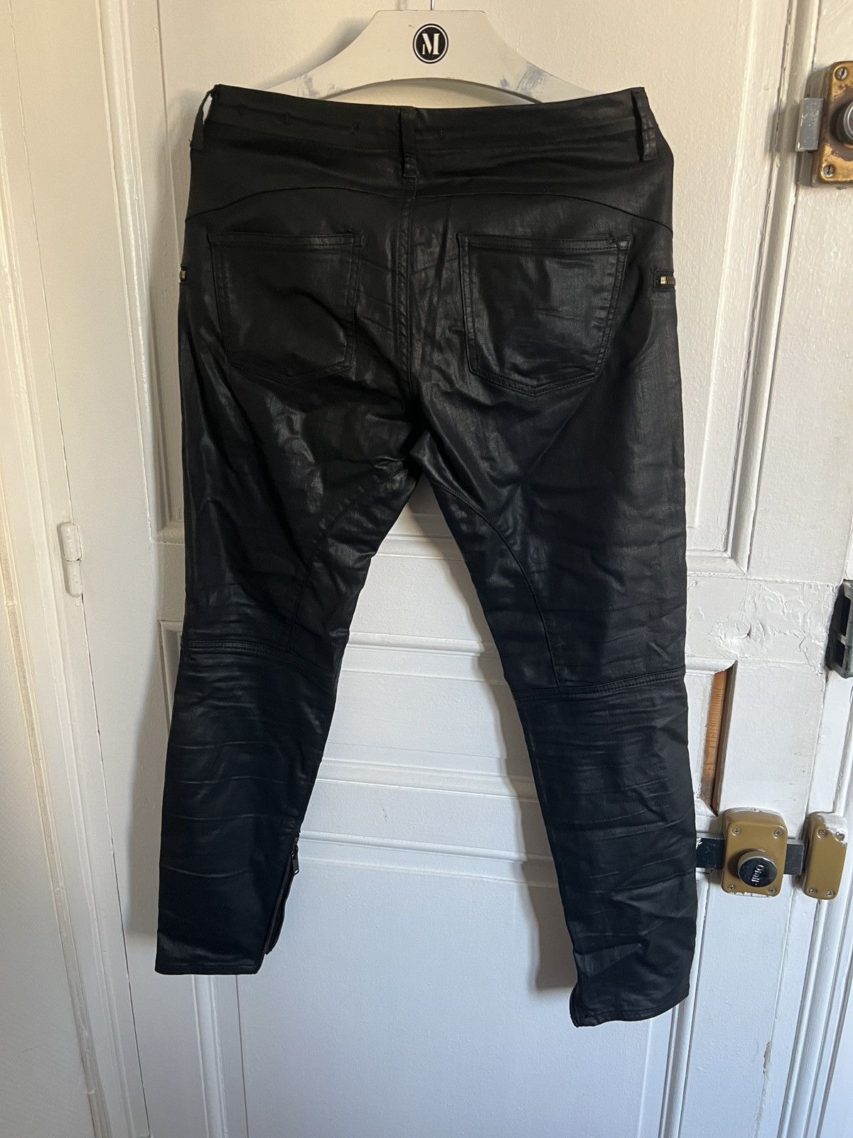 Vintage Y2K Racing Moto Biker Jeans Pants 2000s like jpg raf rick 00 Size 28" / US 6 / IT 42 - 6 Thumbnail
