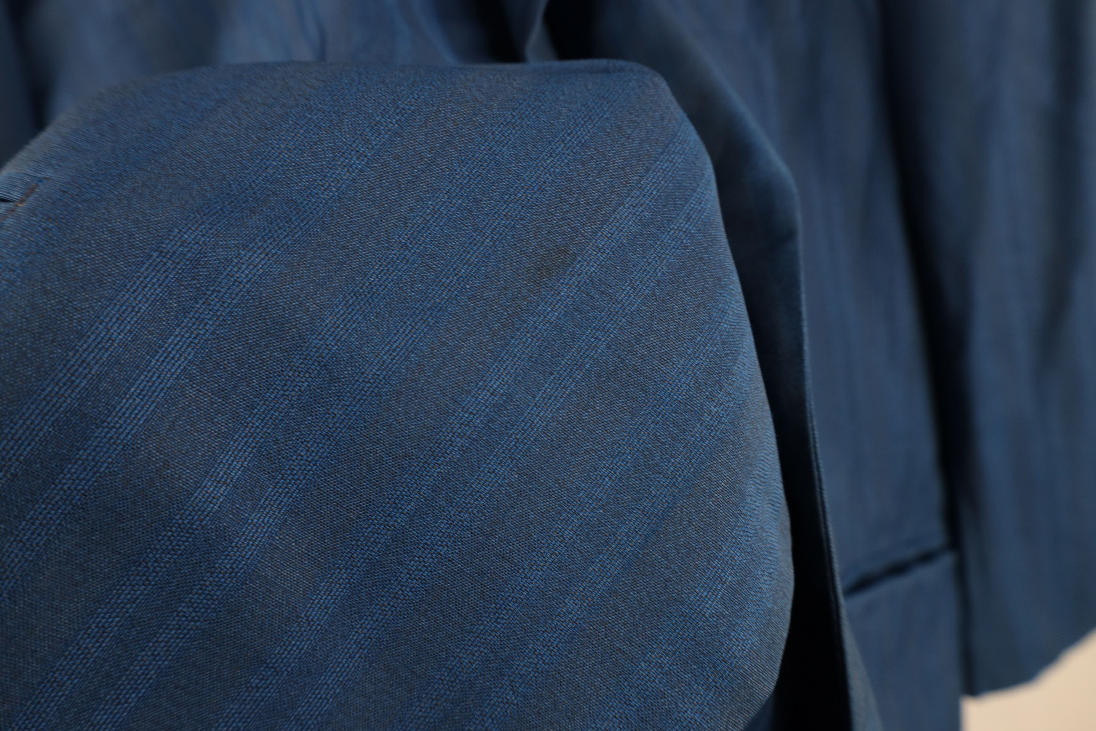 Vintage Vintage 60s 70s Streetwear Striped Wool Suit Jacket Blue Size US XL / EU 56 / 4 - 8 Thumbnail