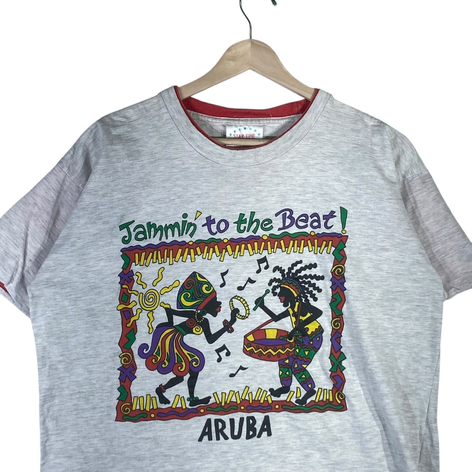 Vintage Vintage "Jammin' To the Beat!" Aruba Souvenir Tee XL Size US XL / EU 56 / 4 - 2 Thumbnail