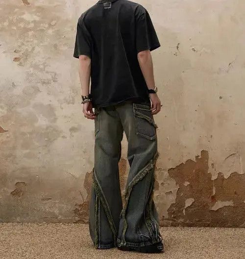 Japanese Brand × Vintage Retro Soul Heavy Fringe Raw Edge Jeans Size US 30 / EU 46 - 4 Thumbnail