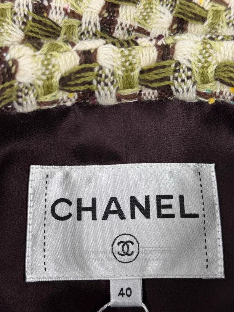 Chanel Chanel Dakar series twill soft tweed colour-blocked jacket Size S / US 4 / IT 40 - 4 Thumbnail
