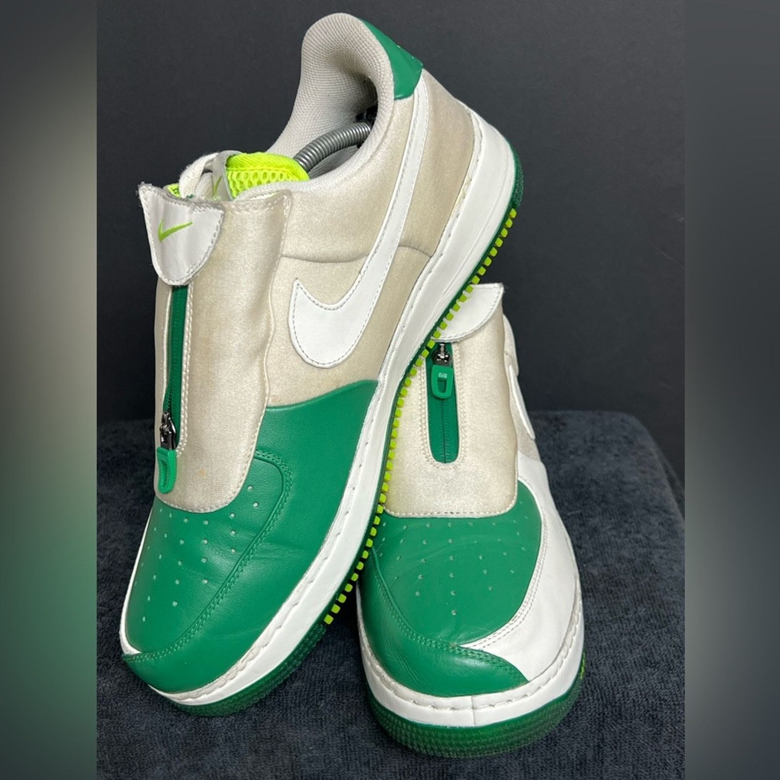 Nike Nike Air Force 1 Low The Glove Gary Payton White Green Volt Size US 12 / EU 45 - 2 Thumbnail