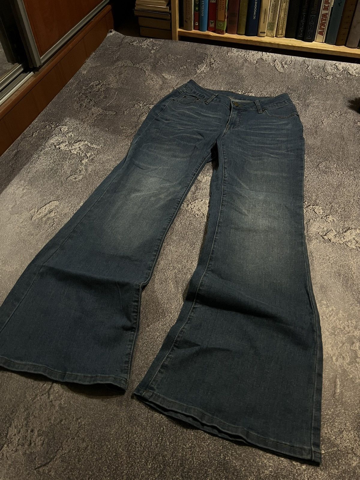 Darkwear Vintage Y2K Mega Flared Jeans / Archive Style 90s