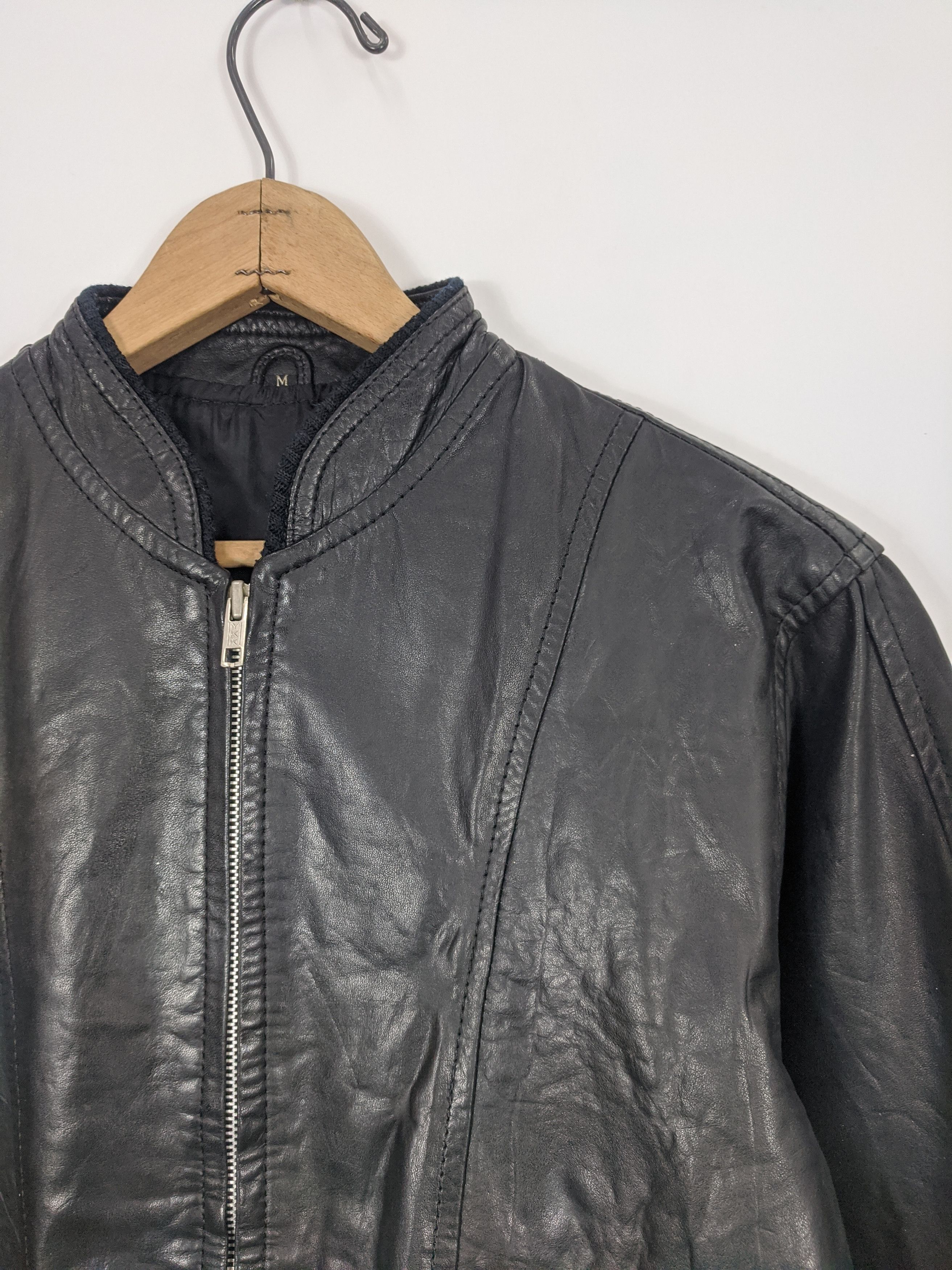 Vintage Vintage Leather Zipper Men Jacket J0346 Size US M / EU 48-50 / 2 - 10 Thumbnail