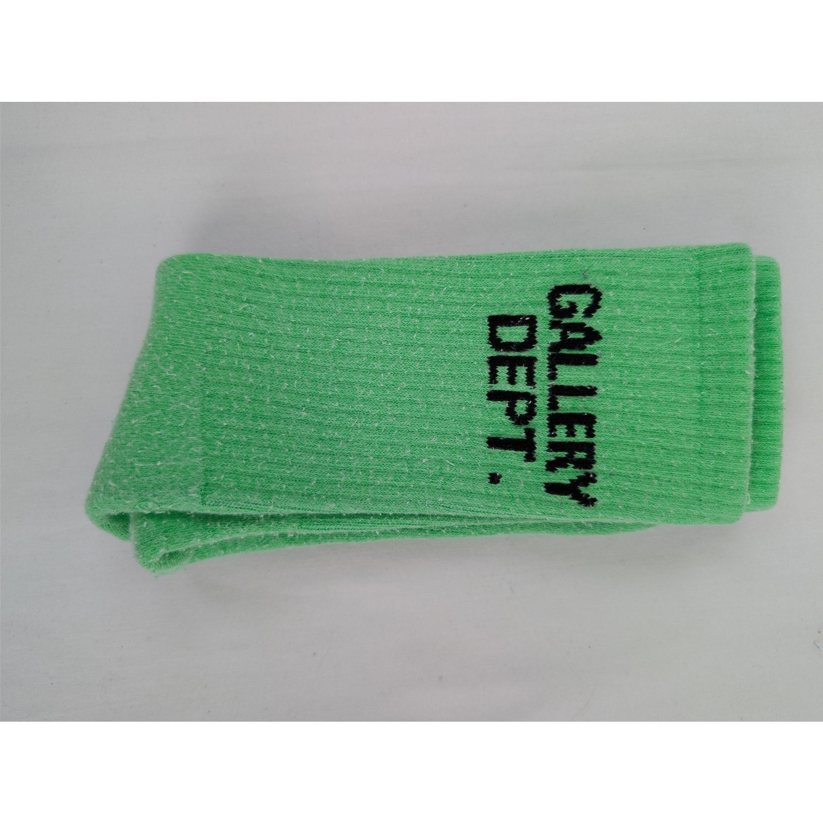 Gallery Dept. o1rshd1 Q:4 / Size: OS / Gallery Dept. Logo Socks Fluo Green Size ONE SIZE - 6 Thumbnail