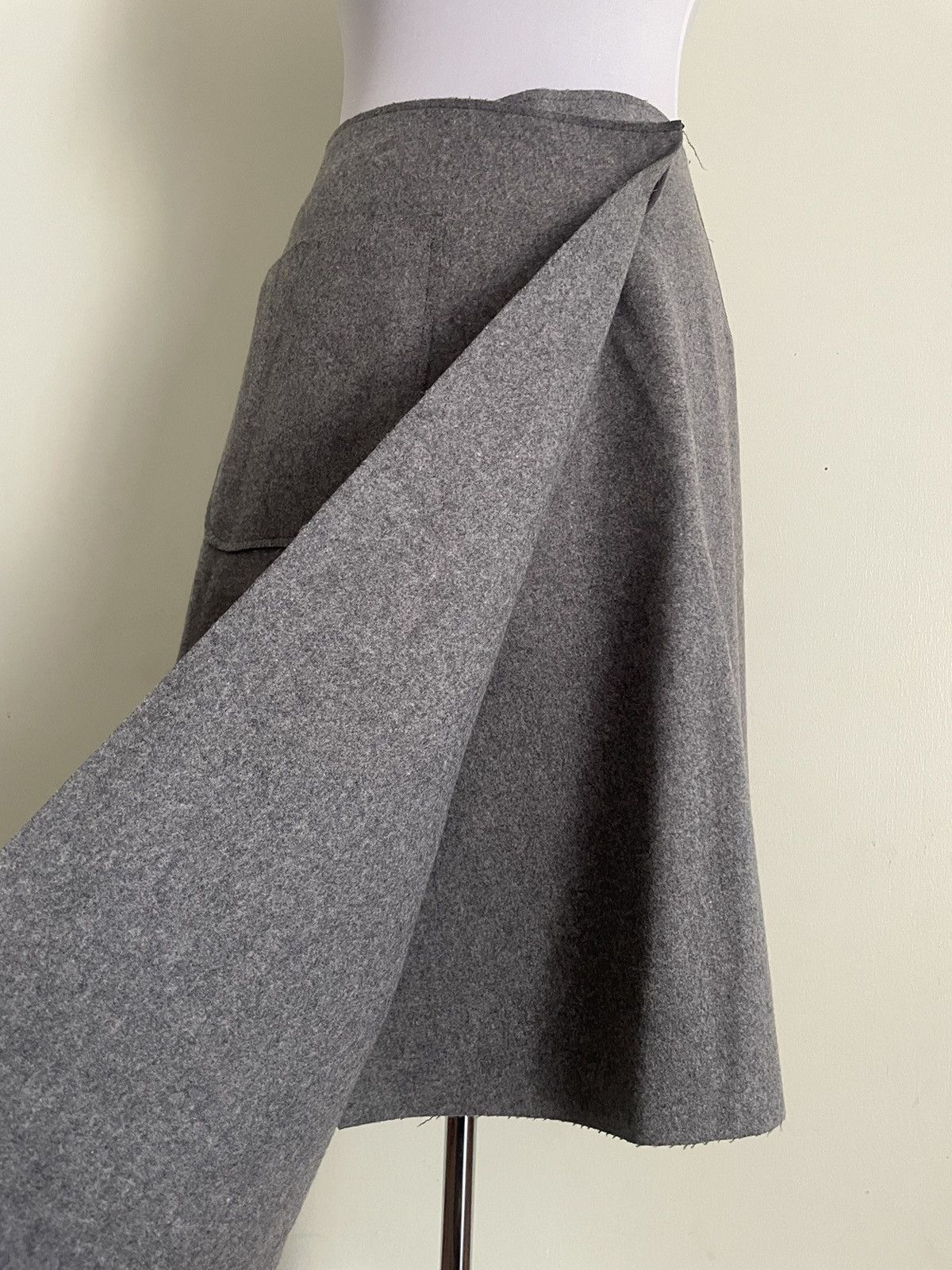 Maison MIHARA YASUHIRO Mihara Yasuhiro Wrap Maxi Skirt Size 29" - 3 Thumbnail