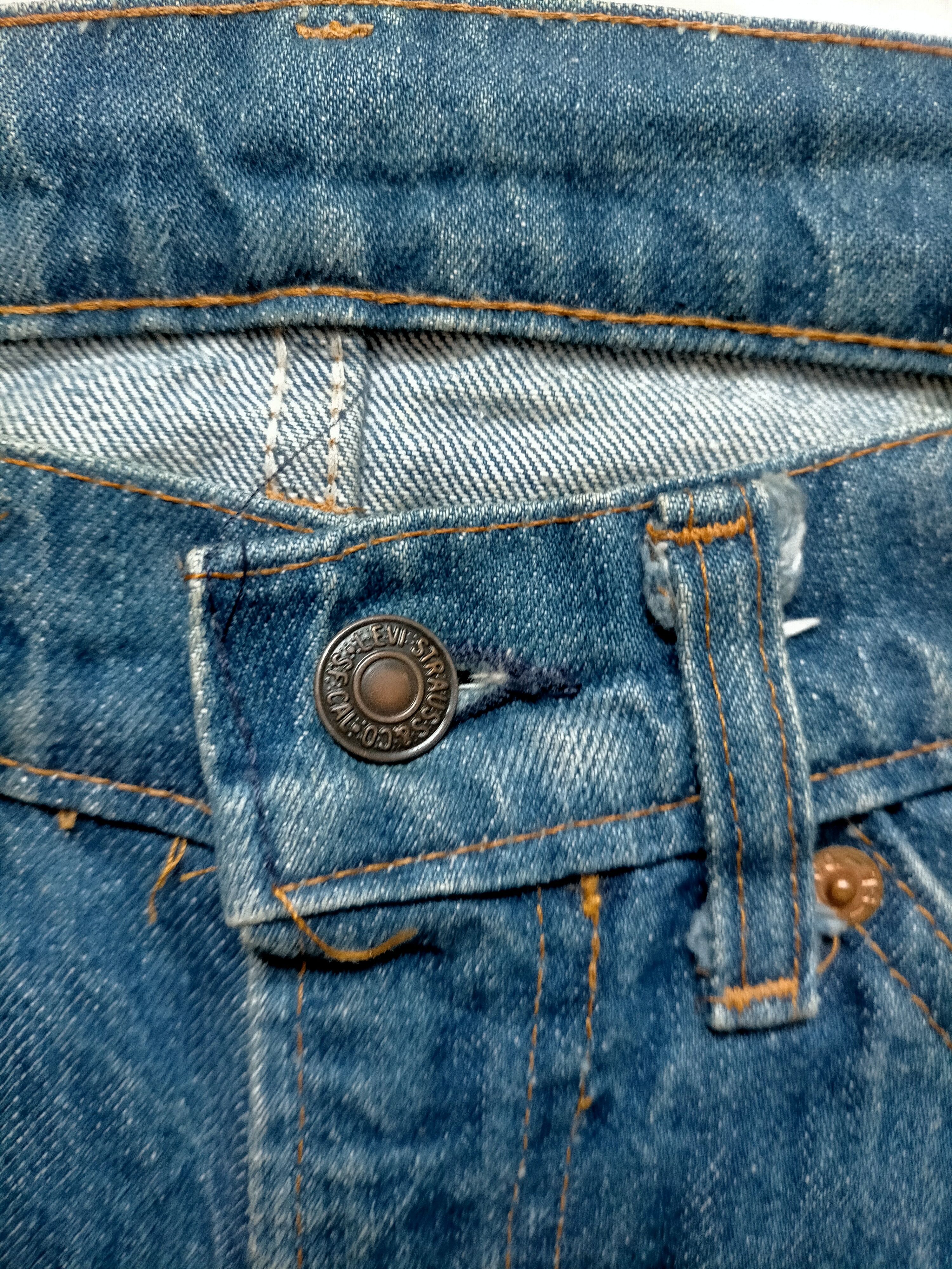 Levi's Vintage Clothing Vintage 80s Levis 505 Button Stamp No.8 Size US 31 - 16 Thumbnail