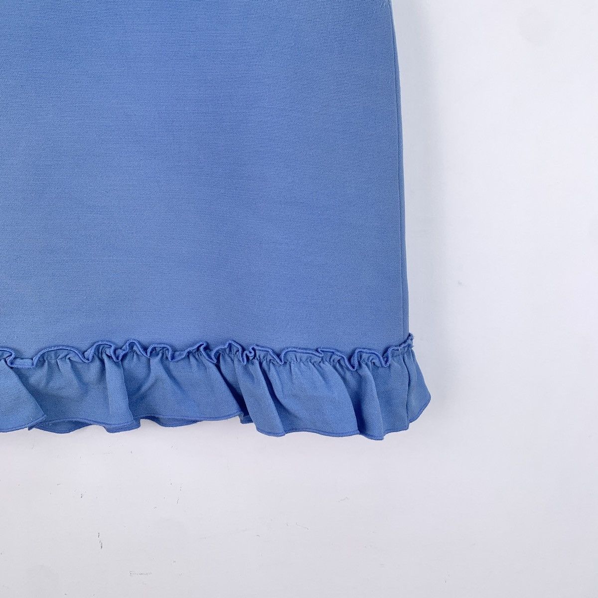 Gucci Gucci Blue Hem Ruffled Mulberry Silk Casual Skirt K26WX Size 27" / US 4 / IT 40 - 4 Thumbnail