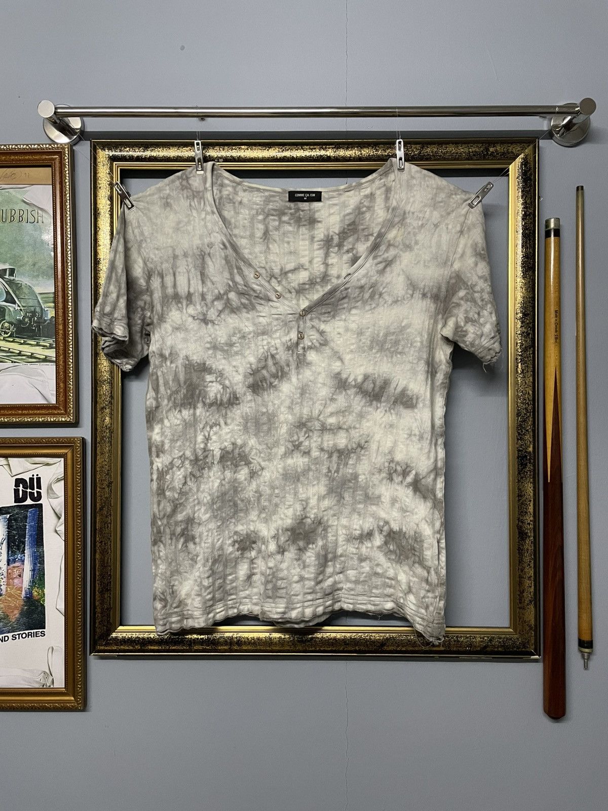 Designer × Japanese Brand × Vintage Vintage 1990s Japan Designer Comme Ca Ism Bleach Punk Tshirt Size US M / EU 48-50 / 2 - 1 Thumbnail
