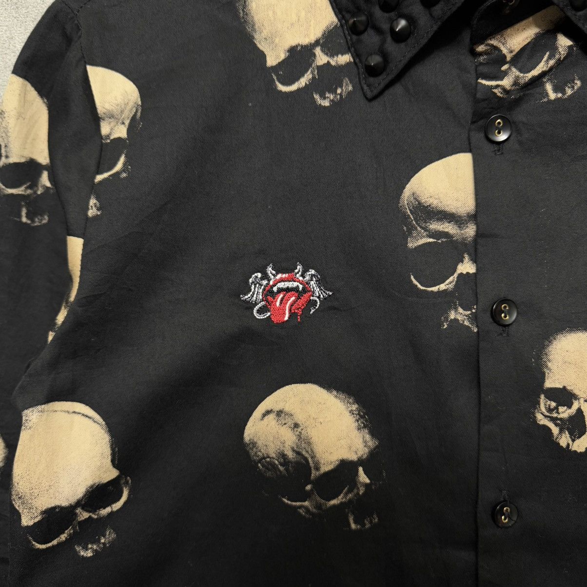 Beauty Beast Jury Black Japan Skull Studded Collar Spike Shirt Size US M / EU 48-50 / 2 - 5 Thumbnail