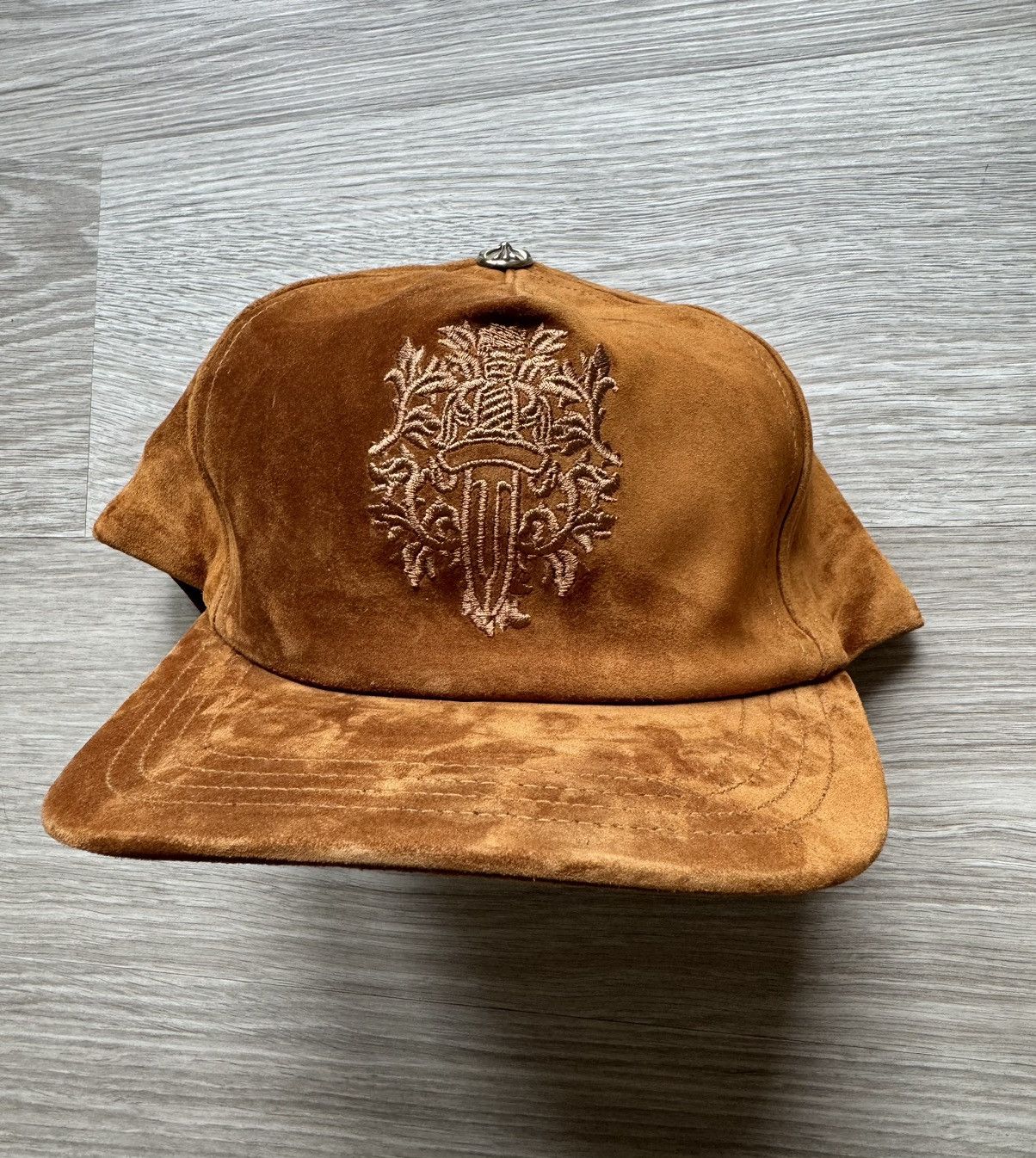 Chrome Hearts Chrome Hearts Brown Suede Hat | Grailed