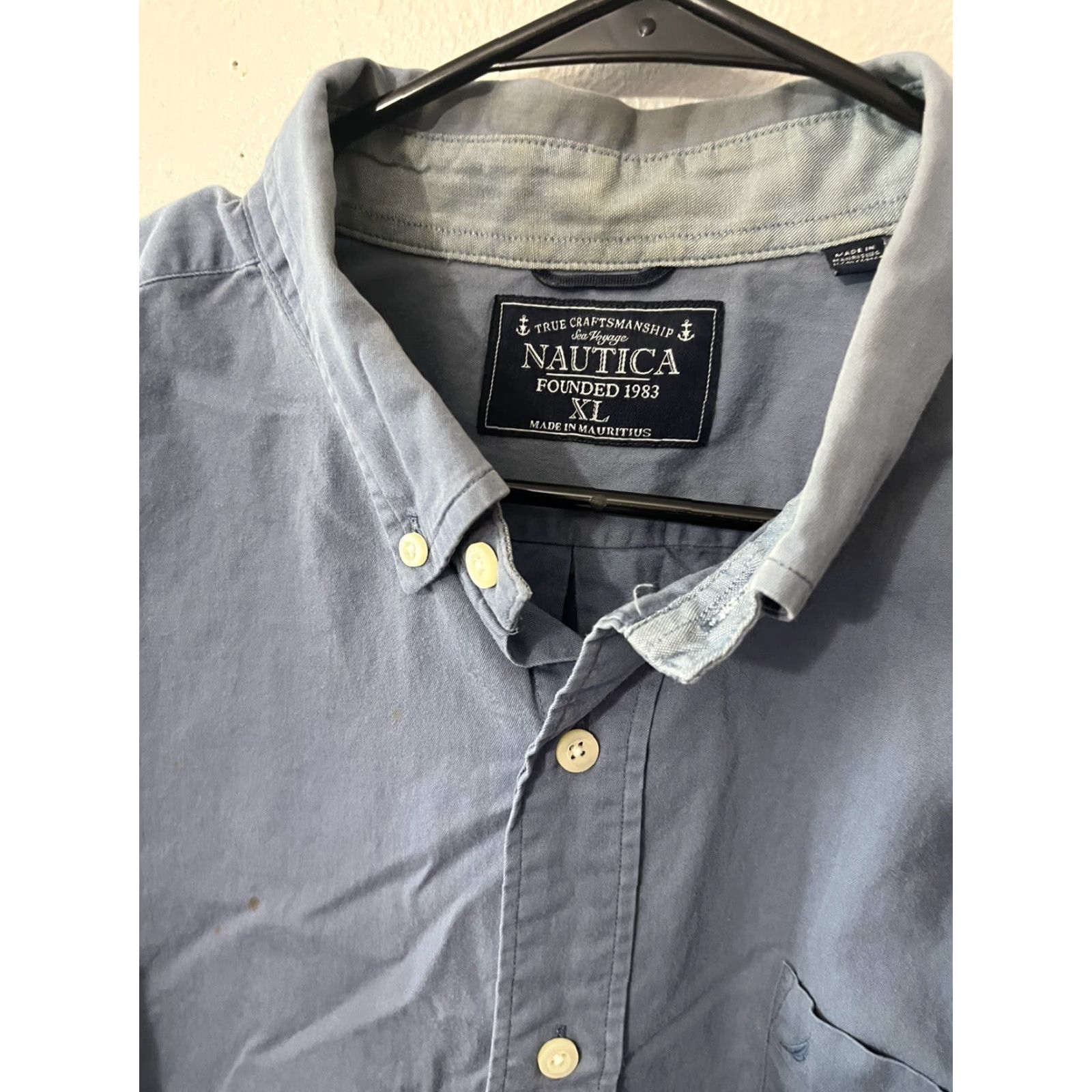 Nautica Nautica Sea Voyage Plaid Button-Up Shirt Men XL Blue Size US XL / EU 56 / 4 - 3 Thumbnail