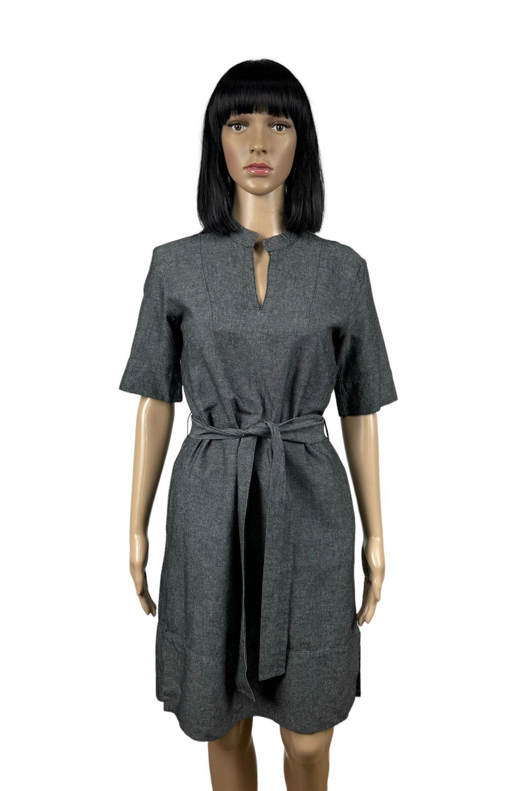 Designer Ivo Nikkolo Cotton-Linen Dress Belted size 34 Size XXS / US 00 / IT 34 - 1 Thumbnail