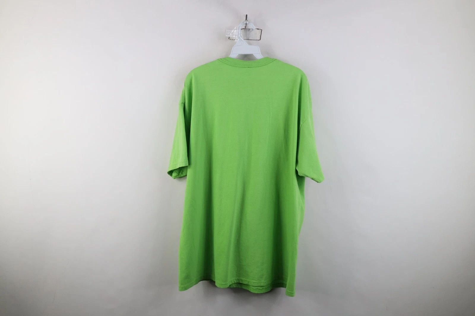 Vintage Vintage 90s Streetwear Short Sleeve T-Shirt Lime Green USA Size US XL / EU 56 / 4 - 6 Thumbnail