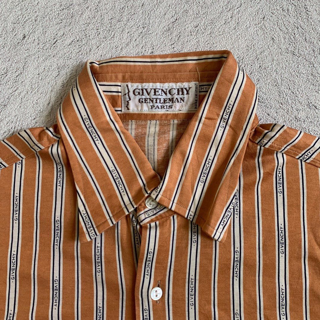 Givenchy Vintage Givenchy Striped Shirt Size US M / EU 48-50 / 2 - 3 Thumbnail