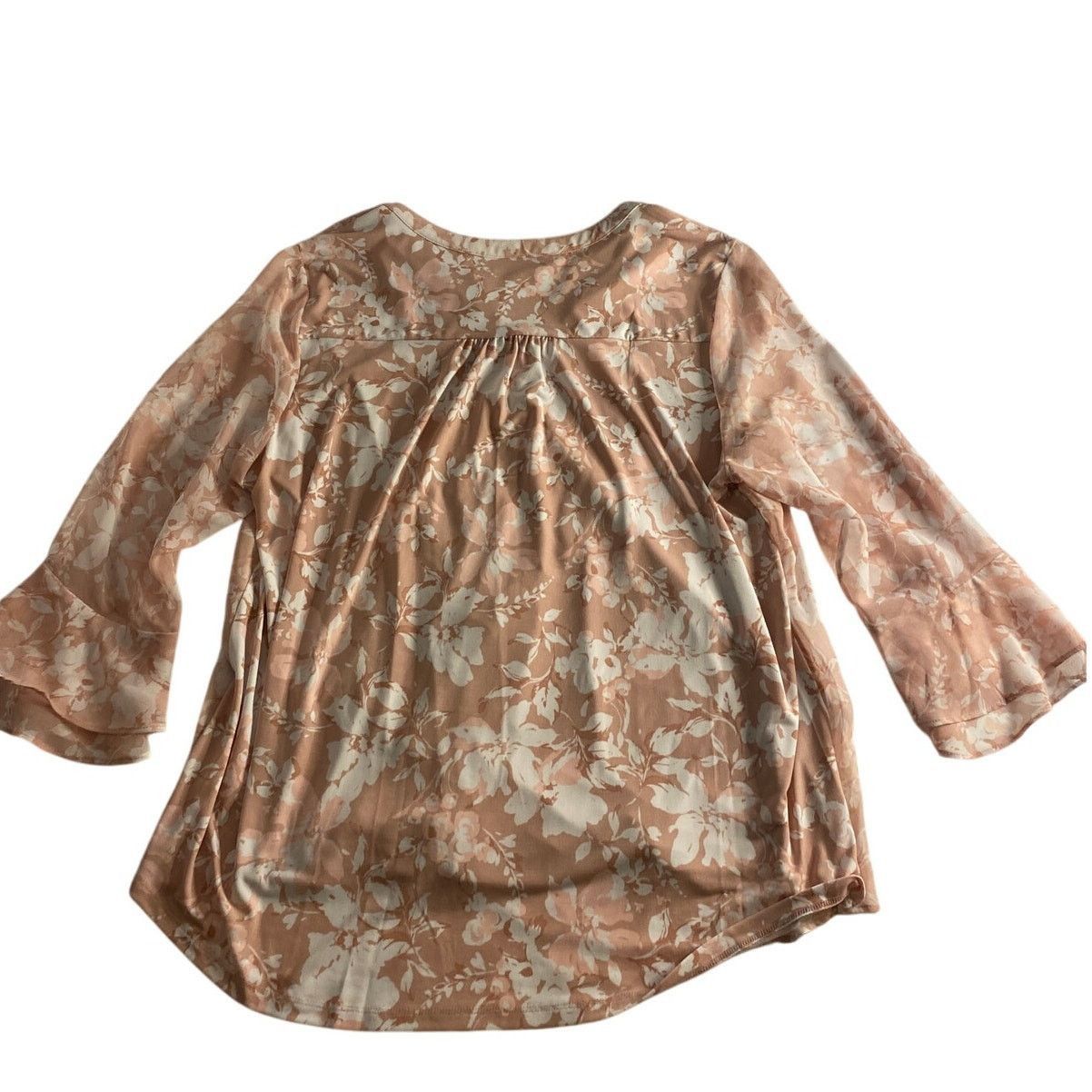 Other Romantic Blush Floral Blouse Charter Club Flowy Boho Top XL Size XL / US 12-14 / IT 48-50 - 5 Thumbnail