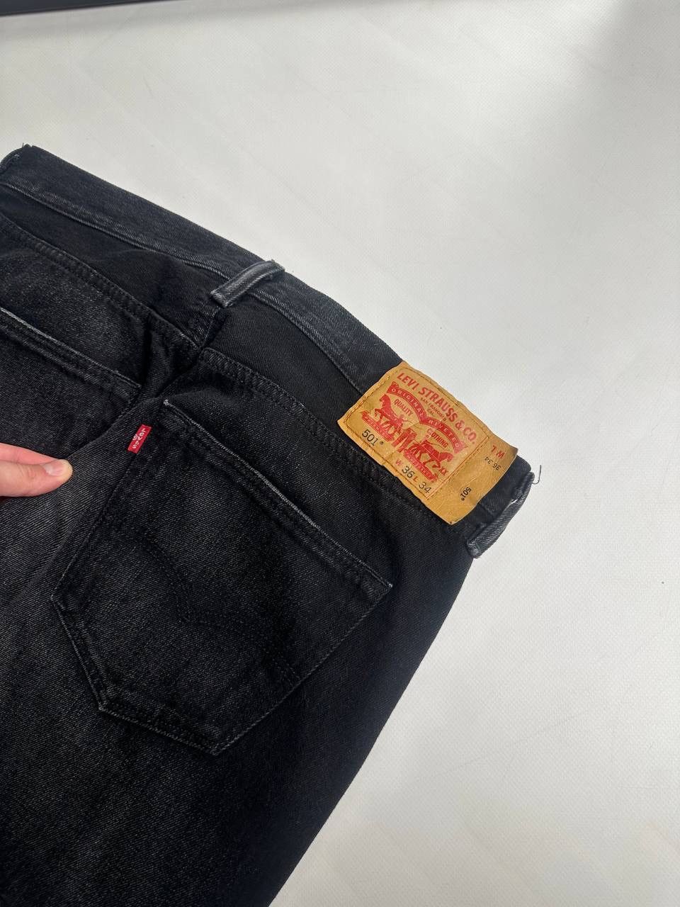 Levi's Vintage 00s Levis Washed Wide Jeans USA streetwear Faded Size US 36 / EU 52 - 4 Thumbnail