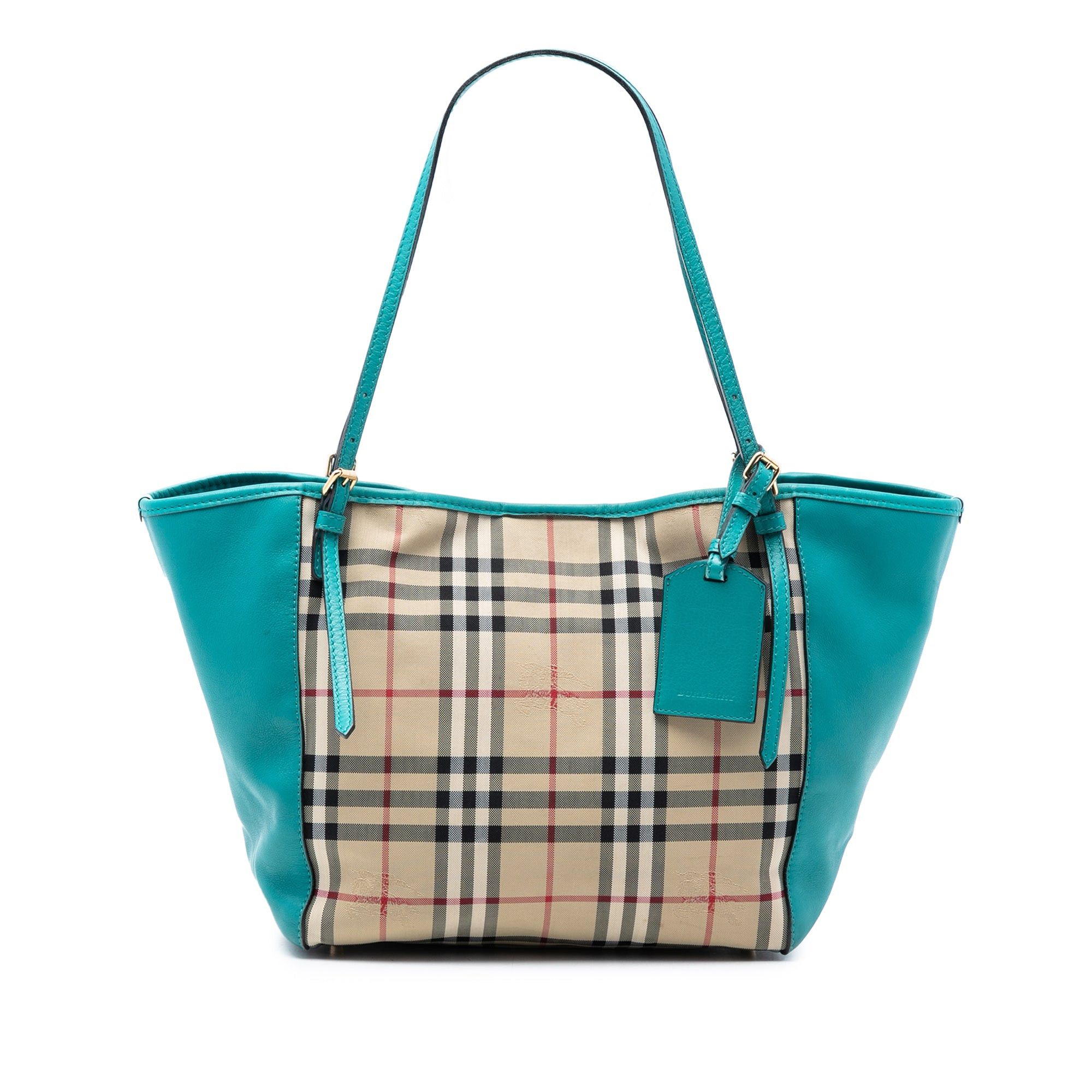 Burberry Small Haymarket Check Canvas and Leather Canterbury Tote Size ONE SIZE - 1 Thumbnail