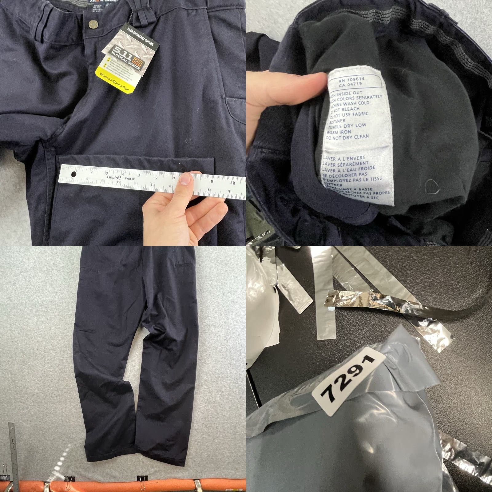 Vintage VINTAGE? No -> 511 Tactical Pants Womens 20 Long Tall Regular Navy Blue Station Work 40x36 NEW Size 42" / US 20 - 9 Thumbnail