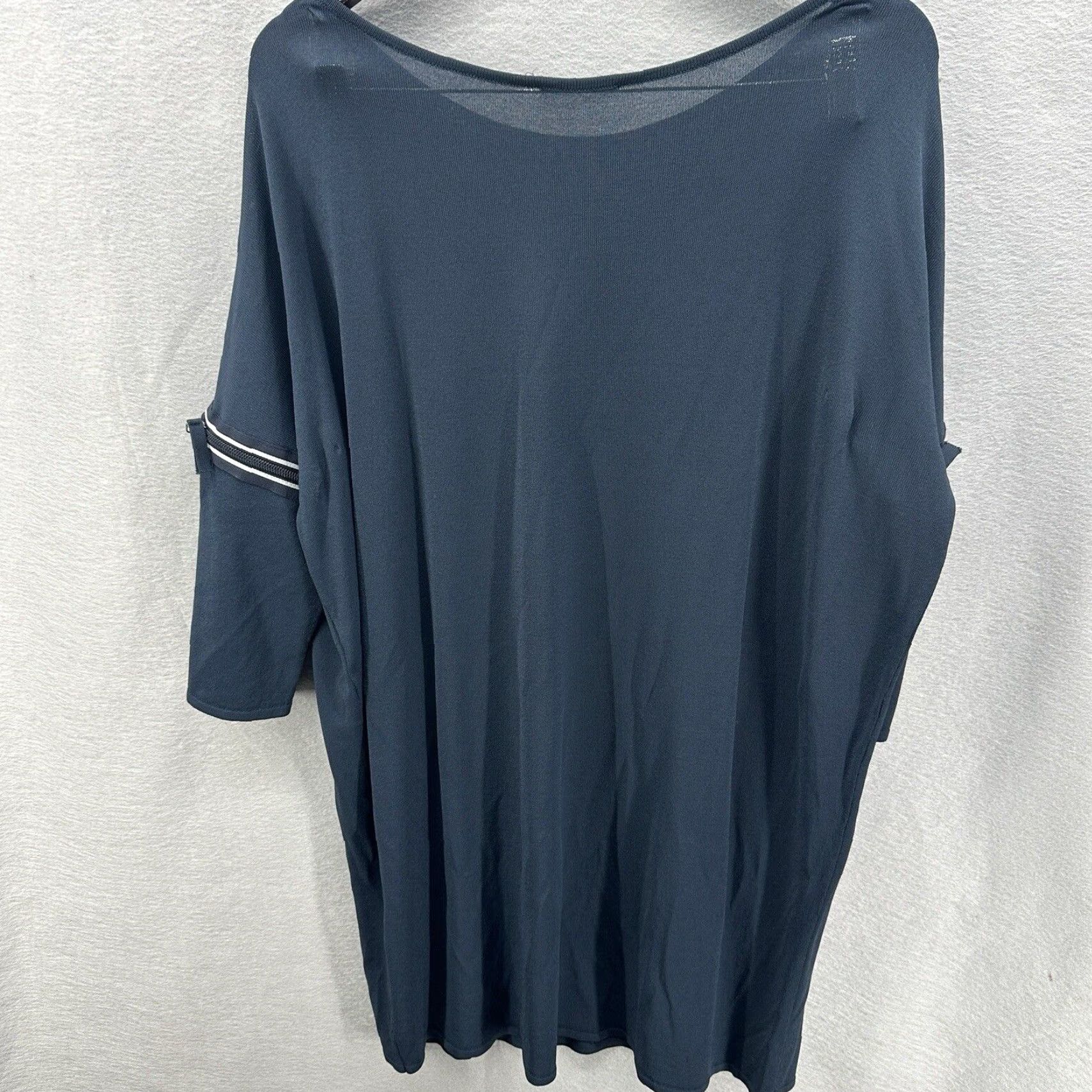 Vintage Annette Gortz Shift Dress Womens M Blue Office Minimalist Lagenlook Quiet Luxury Dress Shift Blue M Womens Size M / US 6-8 / IT 42-44 - 4 Thumbnail