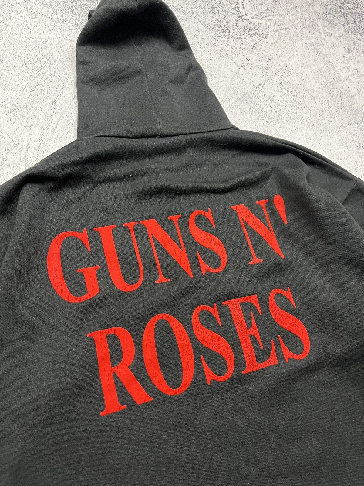 Band Tees Guns N’ Roses Crazy Big Logo Print Hoodie Rare Band Tee Y2k Size US XL / EU 56 / 4 - 12 Thumbnail