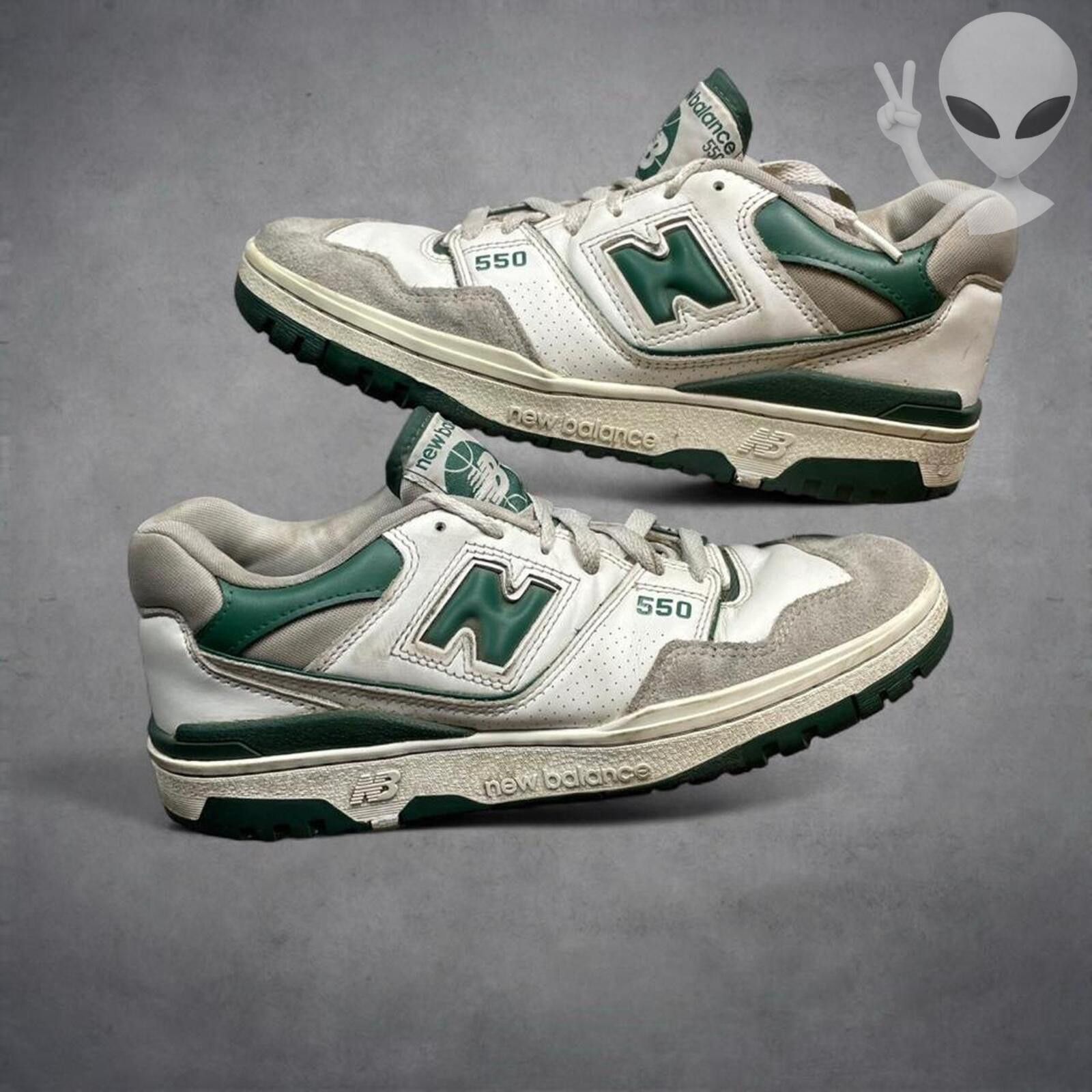 New Balance New Balance 550 BB550WT1 Size 9 White Team Forest Green Size US 9 / EU 42 - 1 Thumbnail