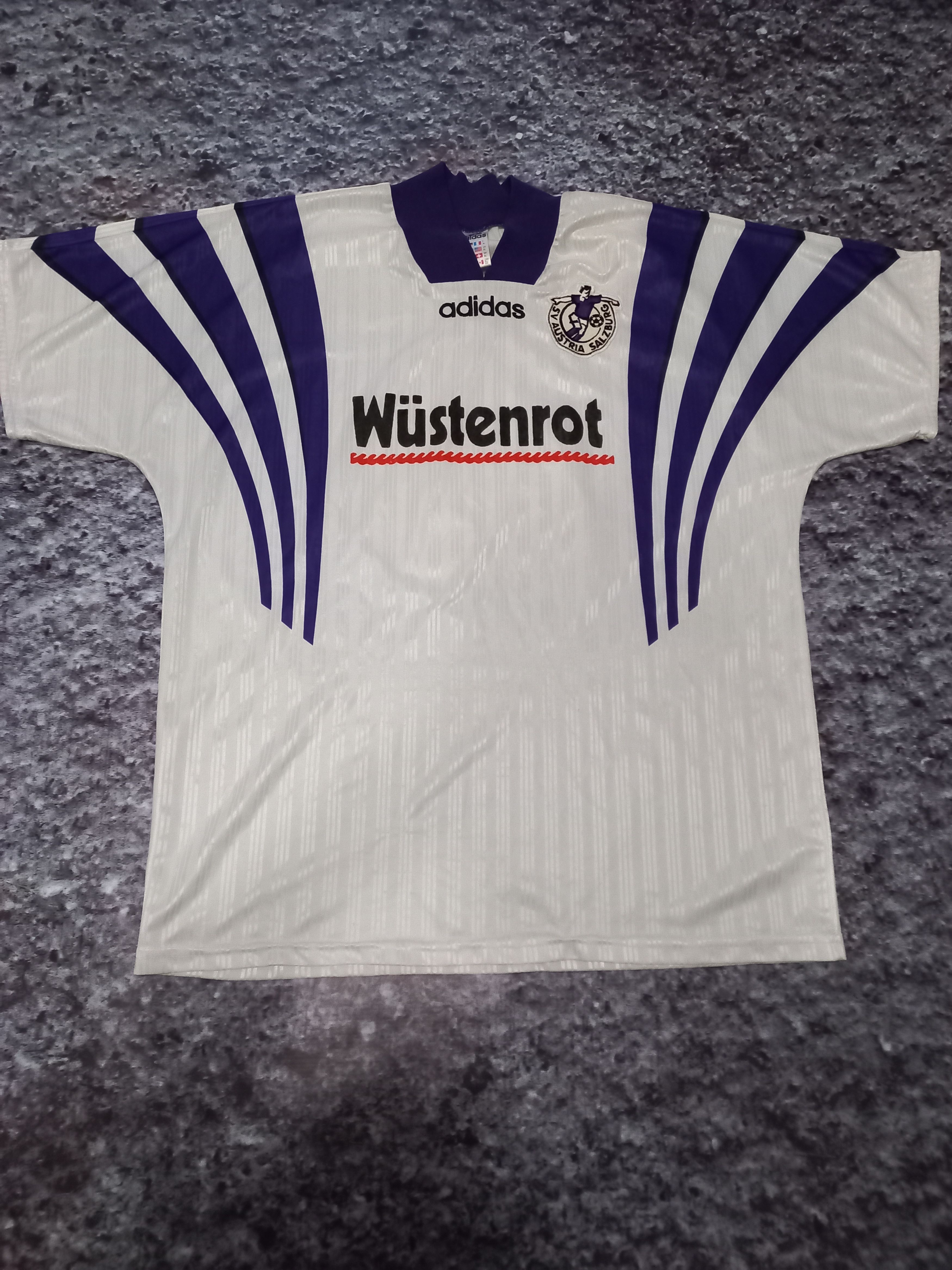 Adidas × Vintage Austria Salzburg 1995 - 1996 Home shirt #4 SZEWCZYK Size US XL / EU 56 / 4 - 1 Thumbnail