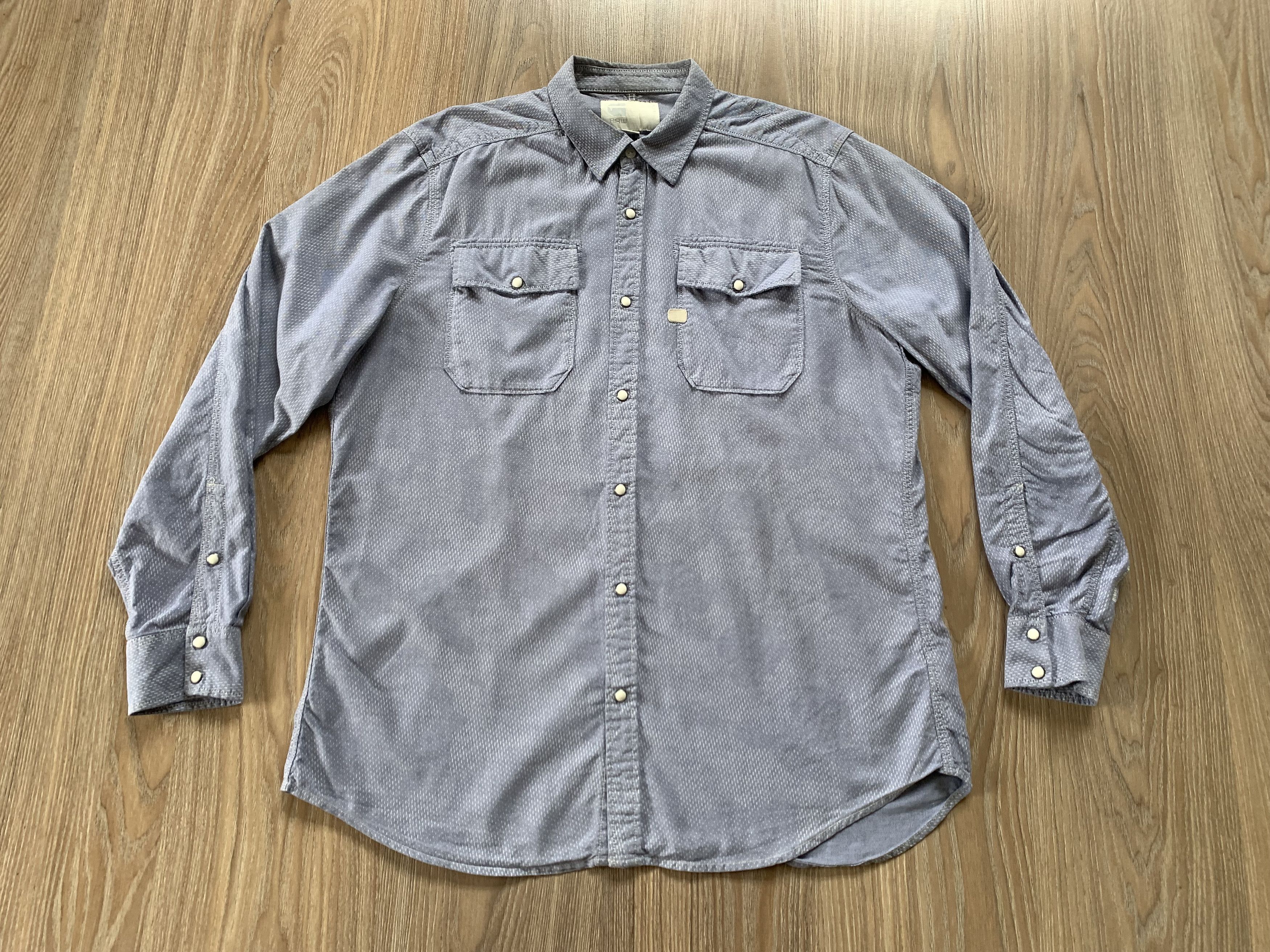 G-Star Mens G-Star Raw Long Sleeve Shirt Size US XL / EU 56 / 4 - 2 Thumbnail