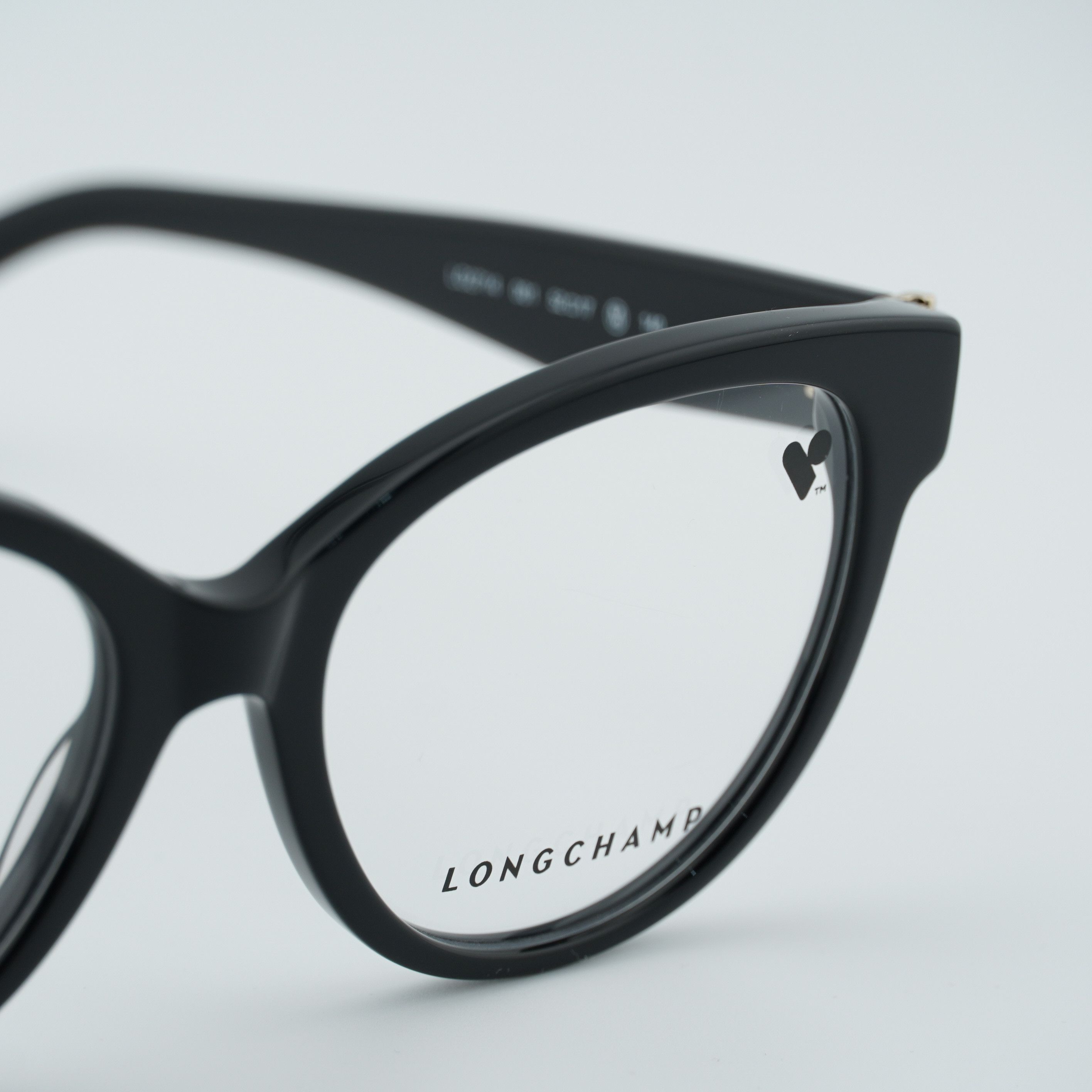 Longchamp Longchamp LO2714 001 Eyeglasses Black 52mm Square Frame Size ONE SIZE - 8 Thumbnail