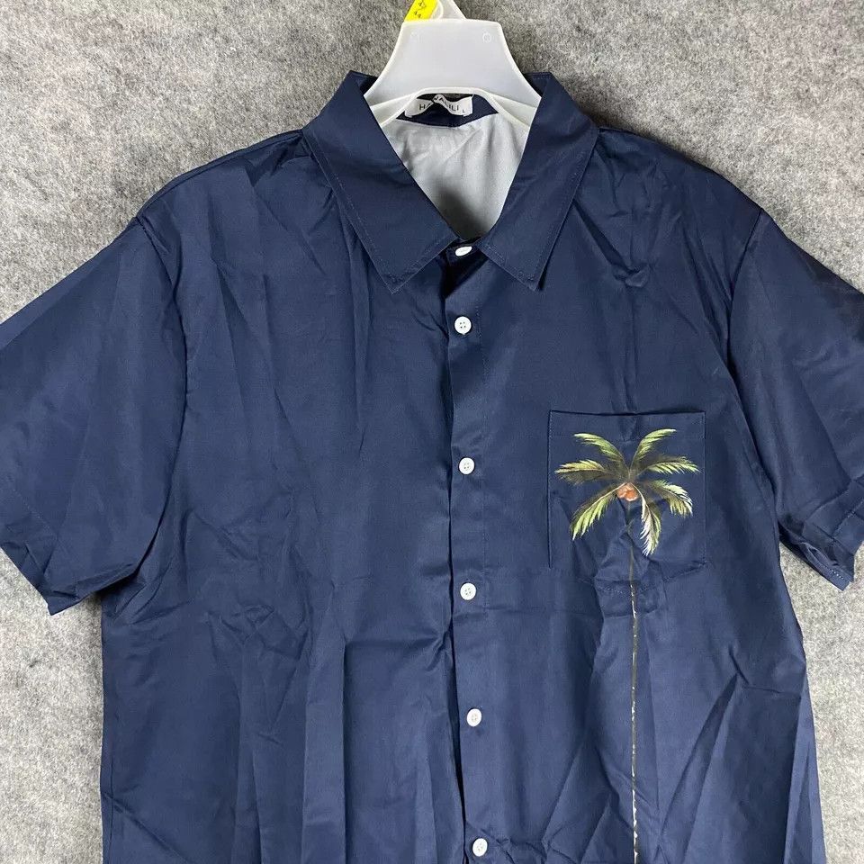 Other Hawalili Button Up Shirt Men's Short Sleeve NWT Polyester L Size US L / EU 52-54 / 3 - 2 Thumbnail