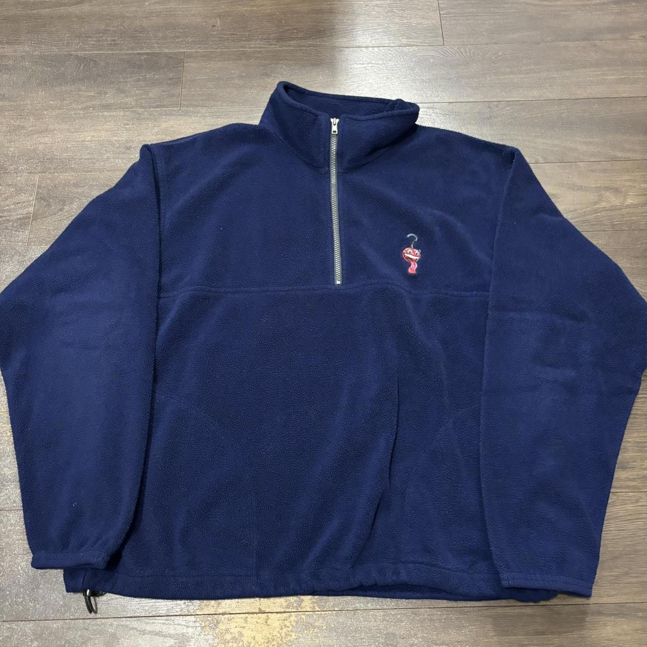 Other Vintage wild cherry Pepsi fleece quarter zip sweatshirt 00s Size US XL / EU 56 / 4 - 3 Thumbnail