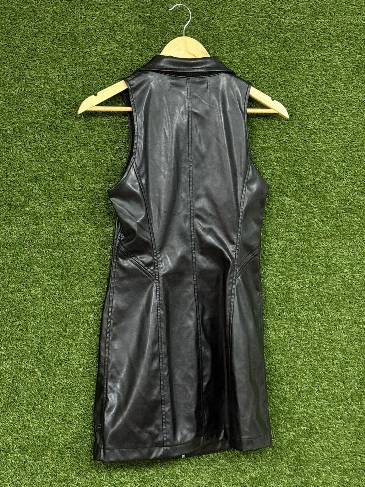 Tripp NYC Tripp NYC Soft Black Leather Full Zip Dress Chrome Skull S Size S / US 4 / IT 40 - 6 Thumbnail