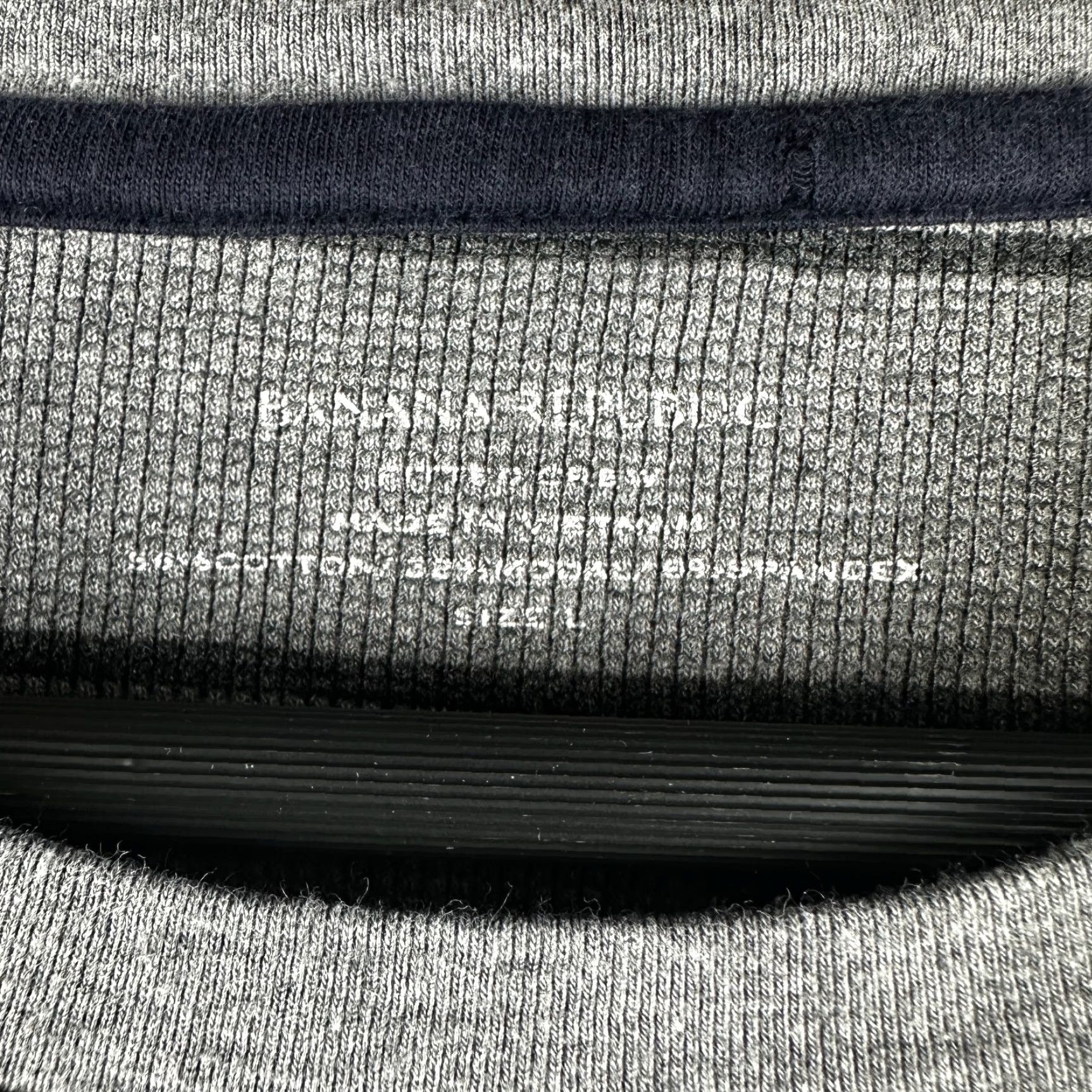 Banana Republic Banana Republic Shirt Mens L Gray Cotton Knit Long Sleeve Crew Pullover Regular Fit Knit Sweater Size US L / EU 52-54 / 3 - 4 Thumbnail