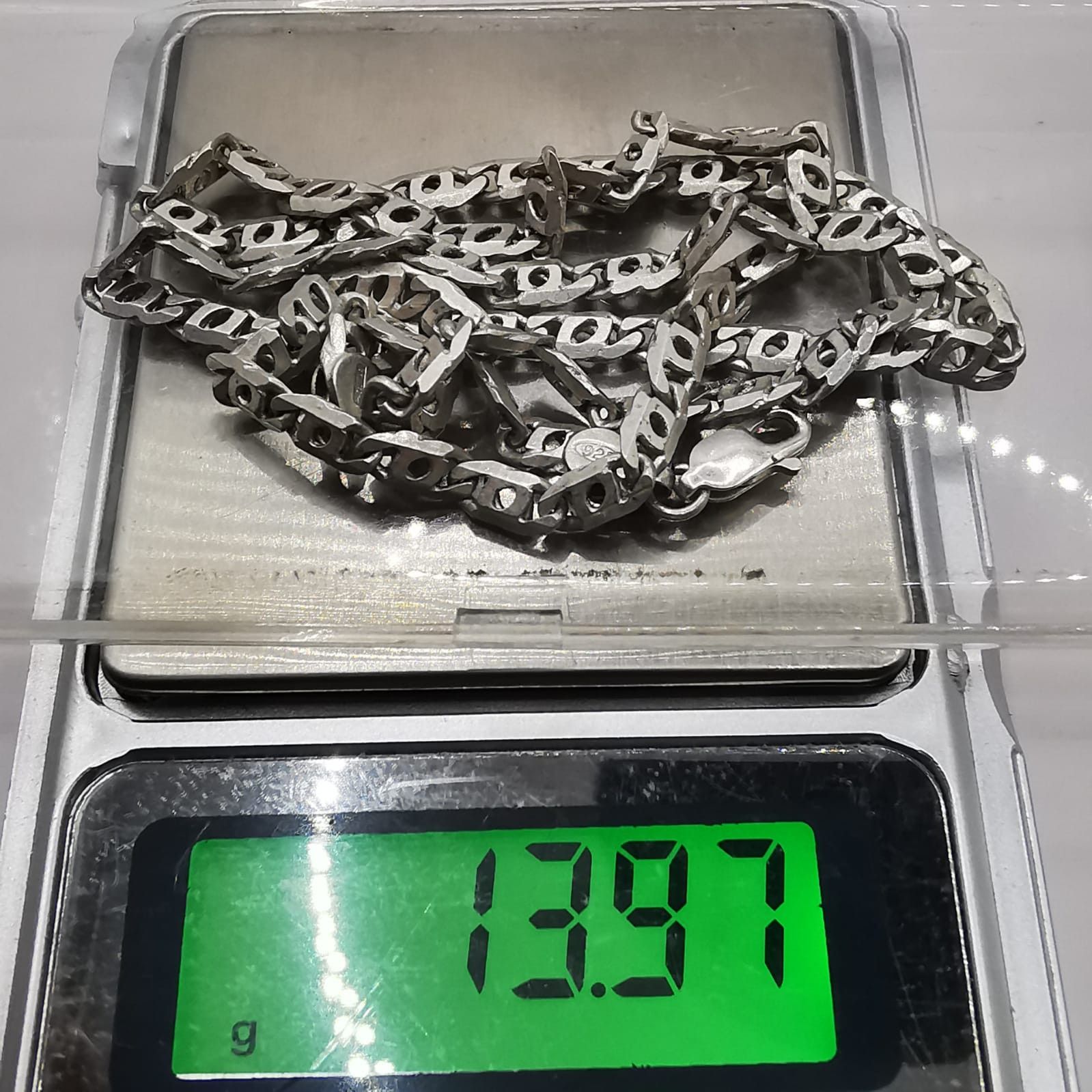 Sterling Silver Vintage Jewelry Chain, 925 Sterling Silver, Signed 13,97g Size ONE SIZE - 6 Thumbnail