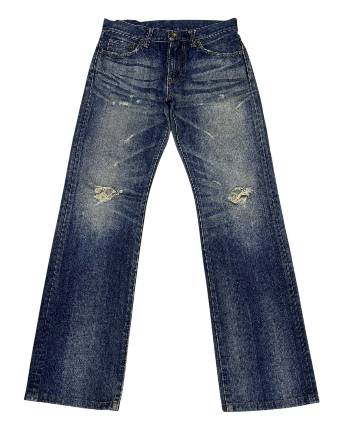 Jean × Undercover × Uniqlo VINTAGE S002 DISTRESSED DENIM UNIQLO UNDERCOVER STYLE JEAN Size US 31 - 1 Thumbnail