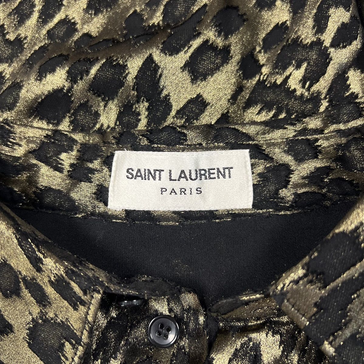 Saint Laurent Paris |[ FW19 Runway Saint Laurent Burnout Leopard Silk Shirt ]| Size US L / EU 52-54 / 3 - 10 Thumbnail