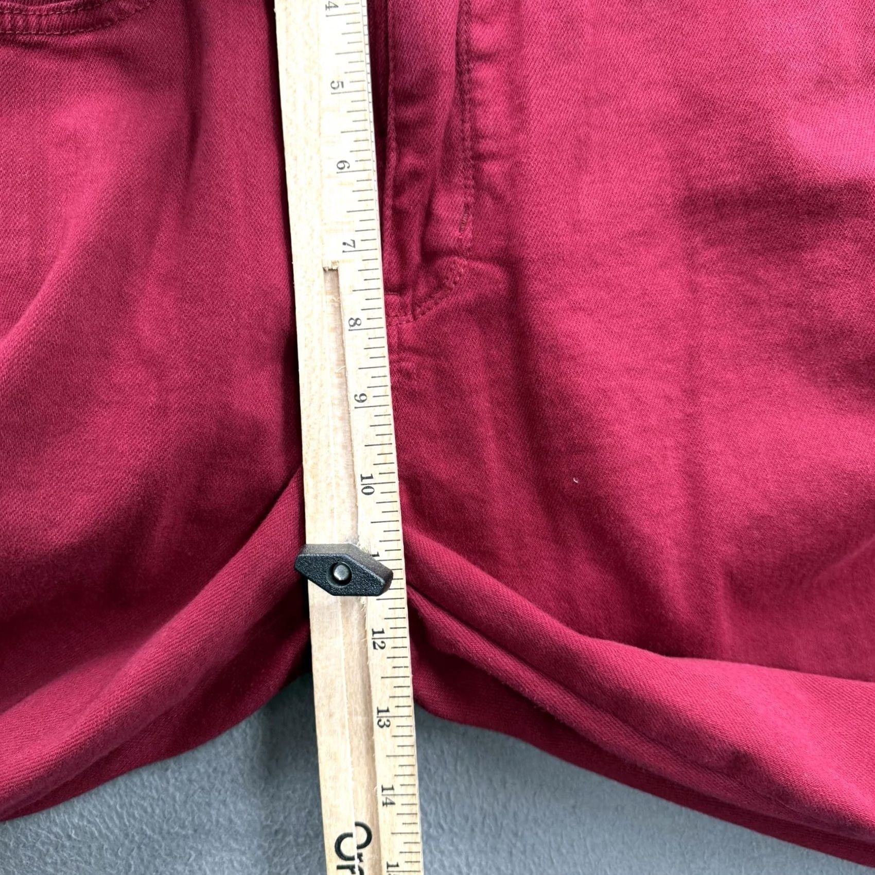 Vintage Judy Blue Jeans Womens 11/30 Red High Rise Garment Dyed Skinny Denim 5-Pocket Stretch Casual Slim Pocketed Size 32" / US 10 / IT 46 - 6 Thumbnail