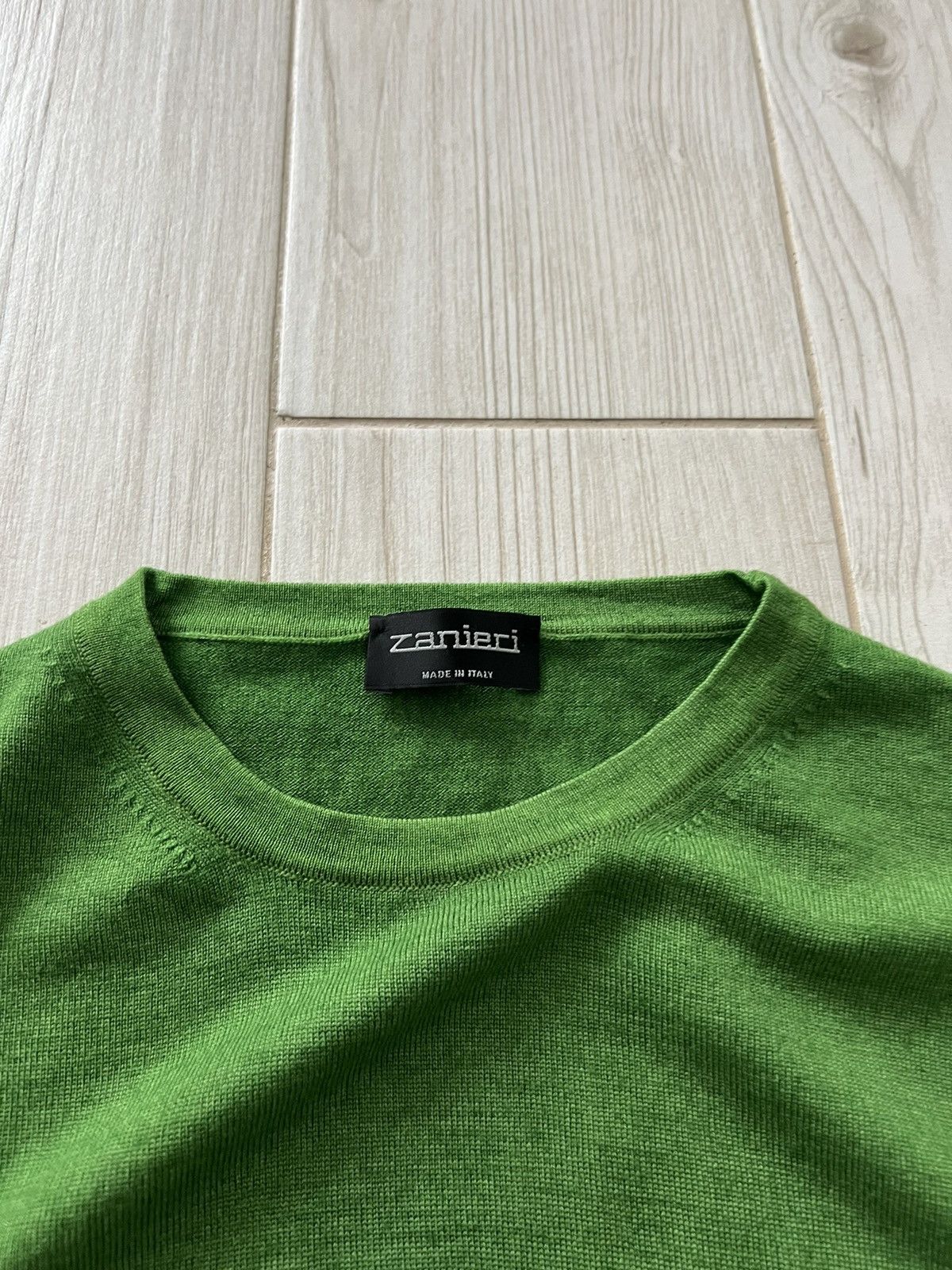Zanieri Green Sweatshirt Knit Zanieri Made in Iataly Luxury M size Size US M / EU 48-50 / 2 - 4 Thumbnail