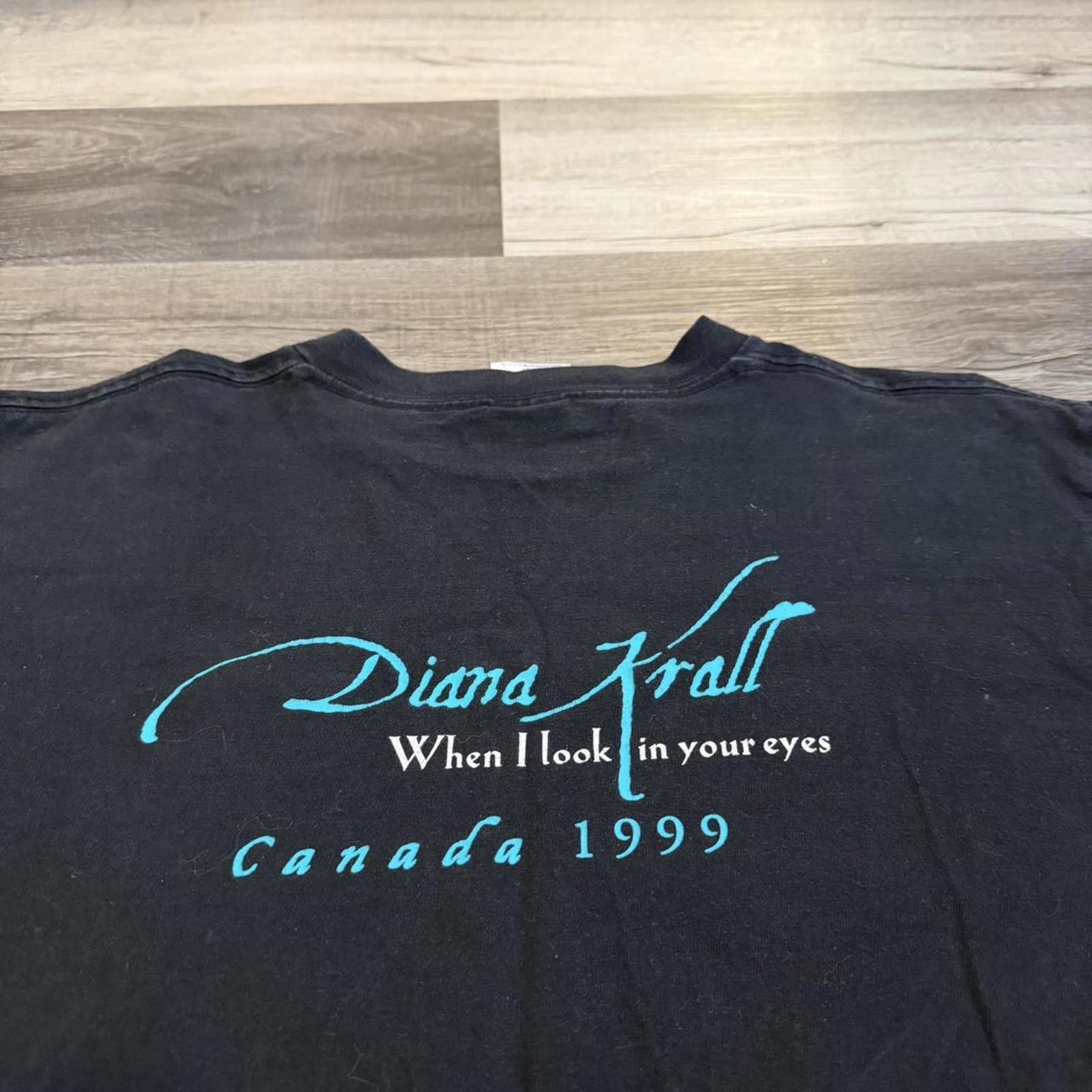 Tultex Vintage Diana Krall when I look in your eyes tour t shirt L Size US L / EU 52-54 / 3 - 5 Thumbnail