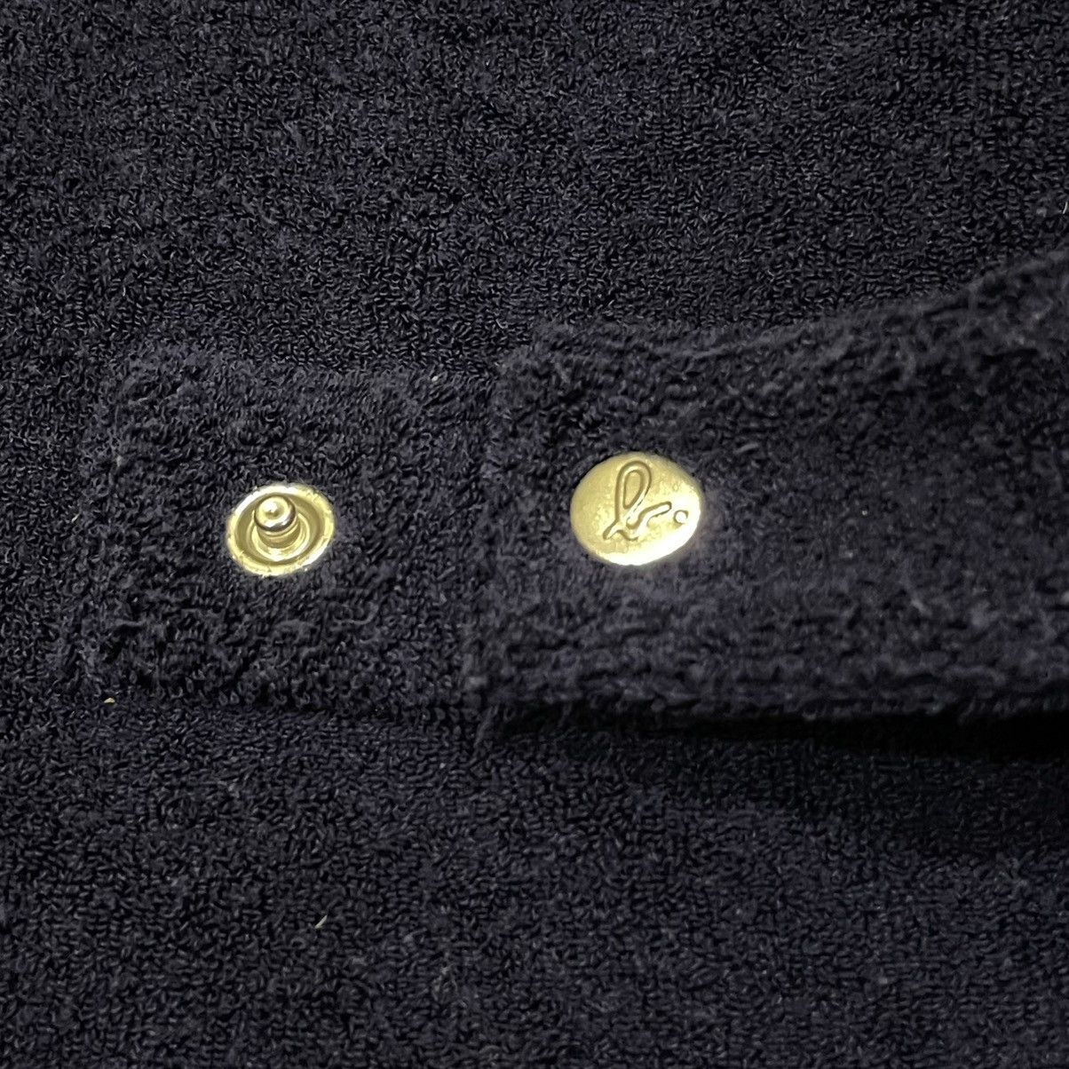 agnes b. Agnes B navy blue terry le petit snap cardigan Size XS / US 0-2 / IT 36-38 - 14 Thumbnail