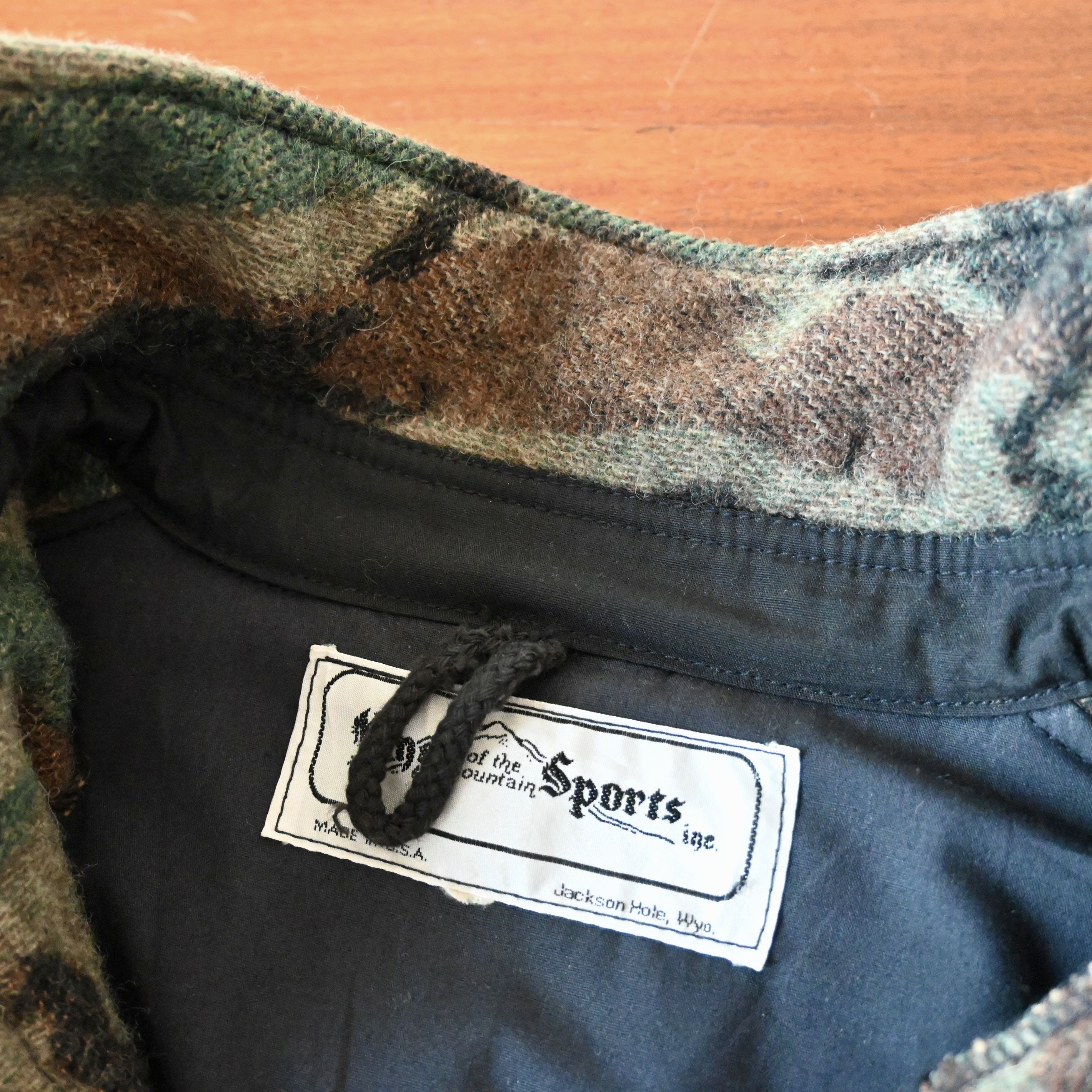 Vintage VTG King of the Mountain woodland camo wool pullover shirt Size US M / EU 48-50 / 2 - 11 Thumbnail